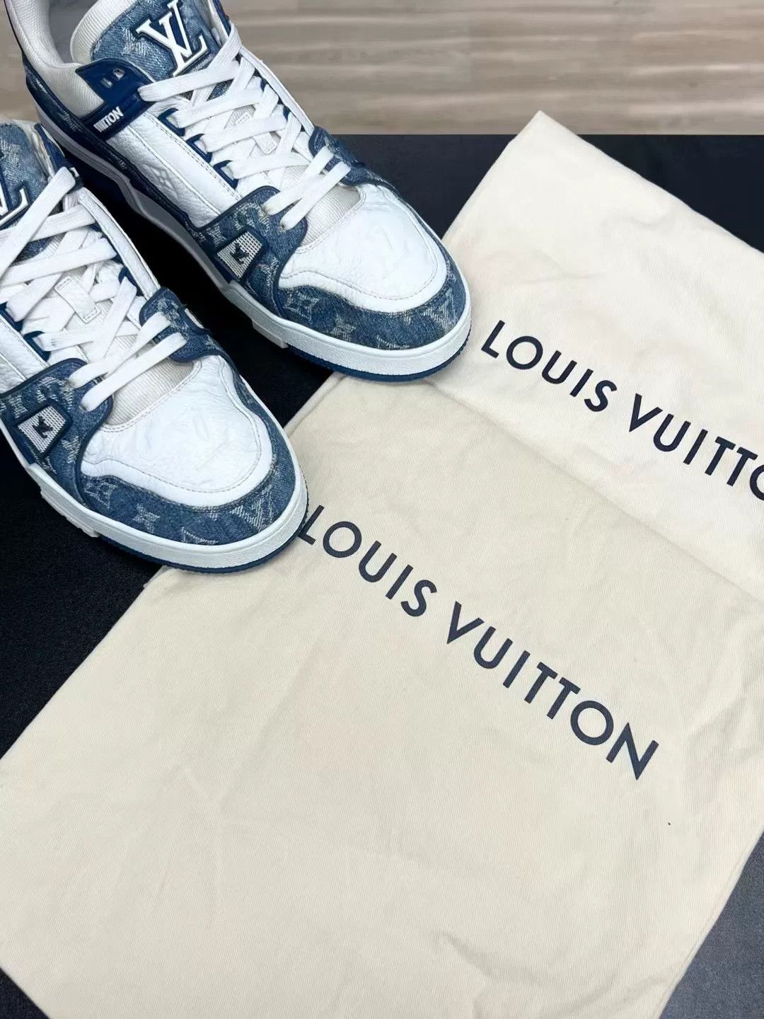 Louis Vuitton Louis Vuitton Blue Denim Designer Size US 30 / EU 46 - 8 Thumbnail