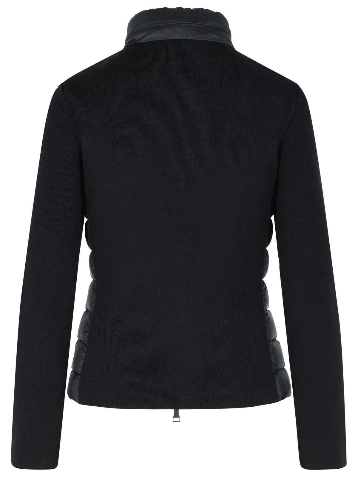 Moncler MONCLER Padded Virgin Wool Cardigan With Black Zip Size M / US 6-8 / IT 42-44 - 3 Thumbnail