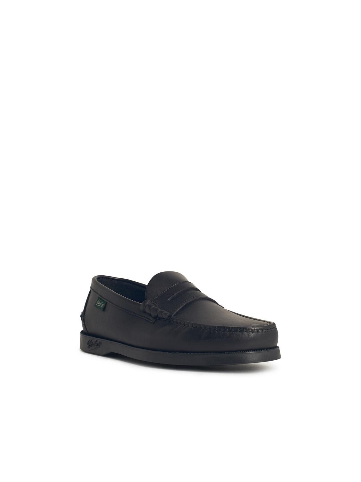 Paraboot PARABOOT 'Coraux' Black Leather Loafers Size US 11 / EU 44 - 2 Thumbnail