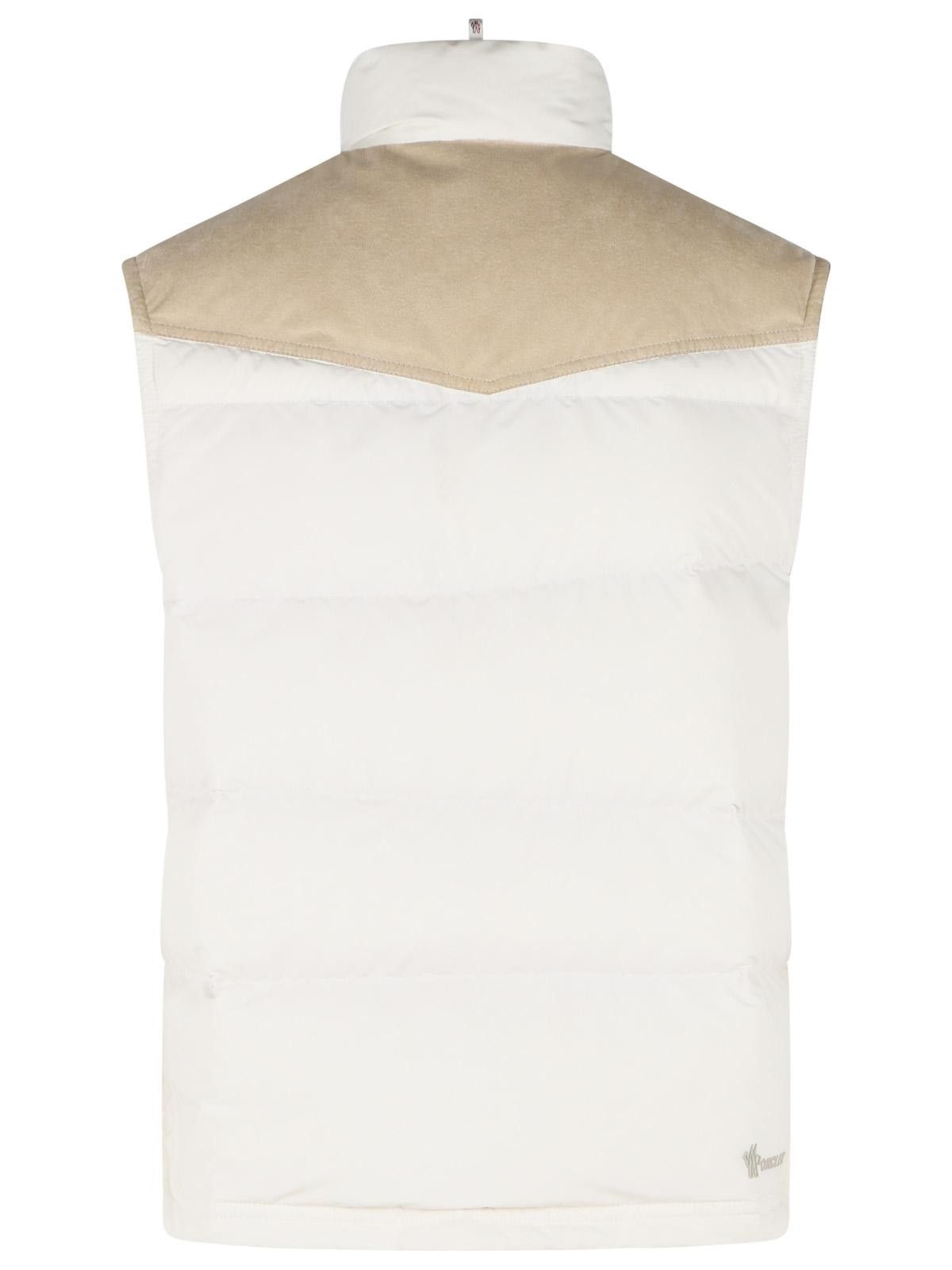 Moncler Grenoble MONCLER GRENOBLE 'Scais' White Polyester Feather Padded Vest Size US XL / EU 56 / 4 - 3 Thumbnail