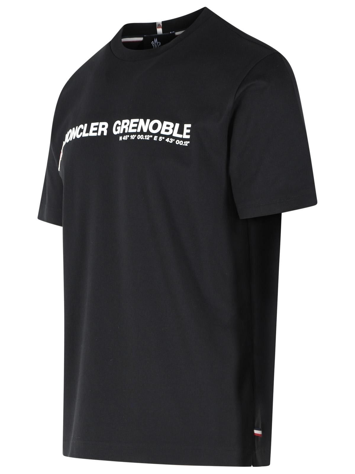 Moncler Grenoble MONCLER GRENOBLE Black Stretch Cotton T-Shirt Size US L / EU 52-54 / 3 - 2 Thumbnail