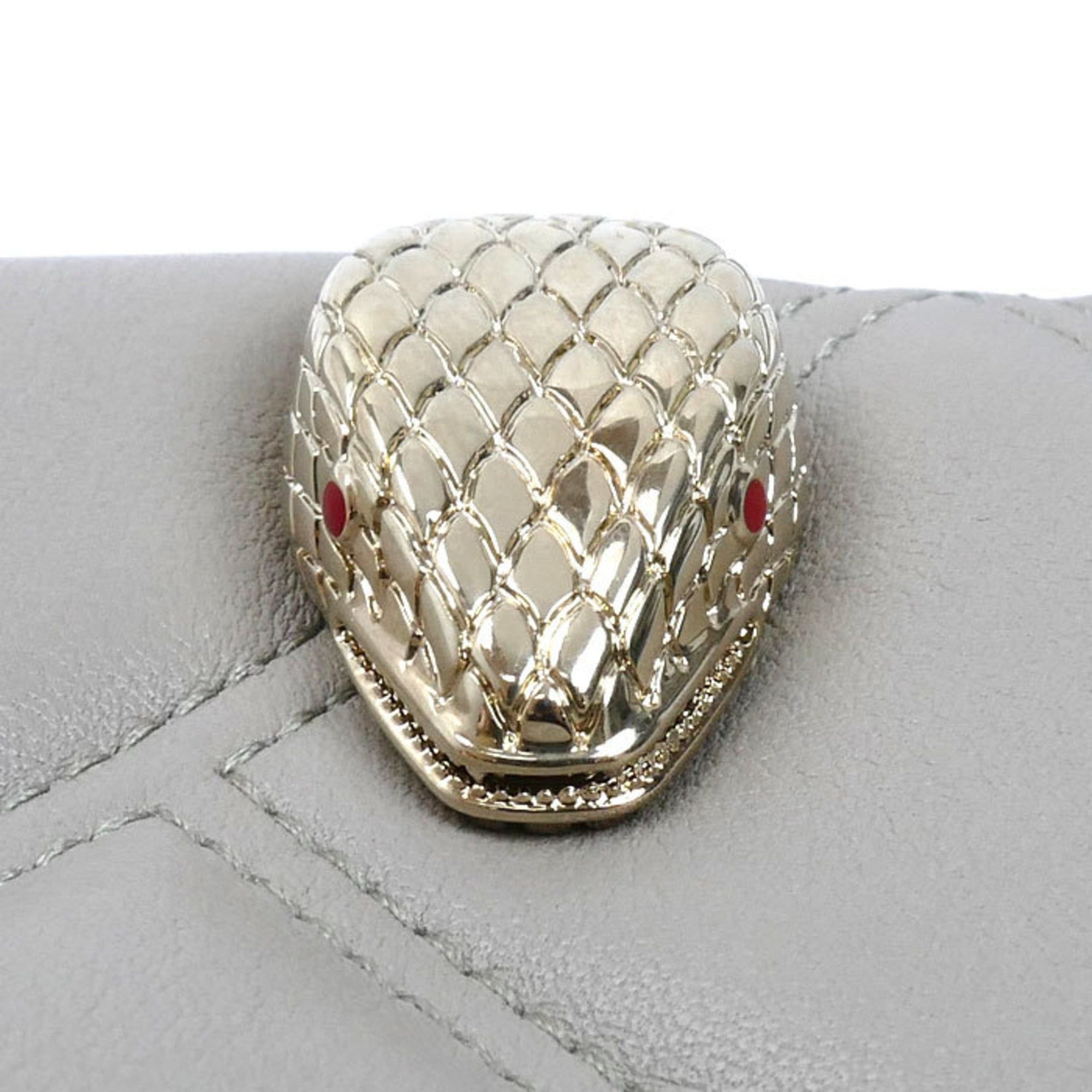 Bvlgari BVLGARI Bulgari Serpenti Shoulder Bag, Gray, 291812, Smartphone Case, Women's Size ONE SIZE - 8 Thumbnail