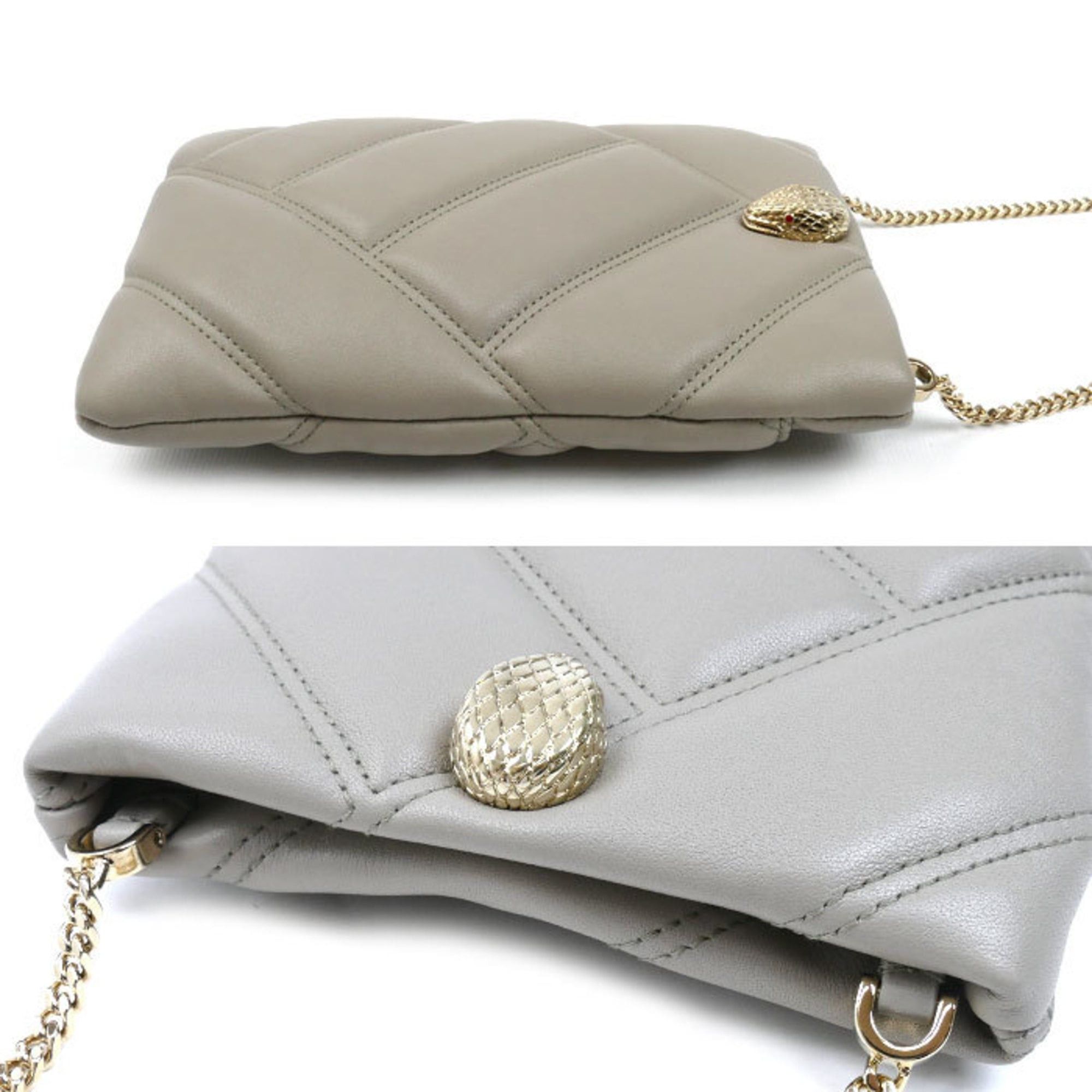 Bvlgari BVLGARI Bulgari Serpenti Shoulder Bag, Gray, 291812, Smartphone Case, Women's Size ONE SIZE - 3 Thumbnail