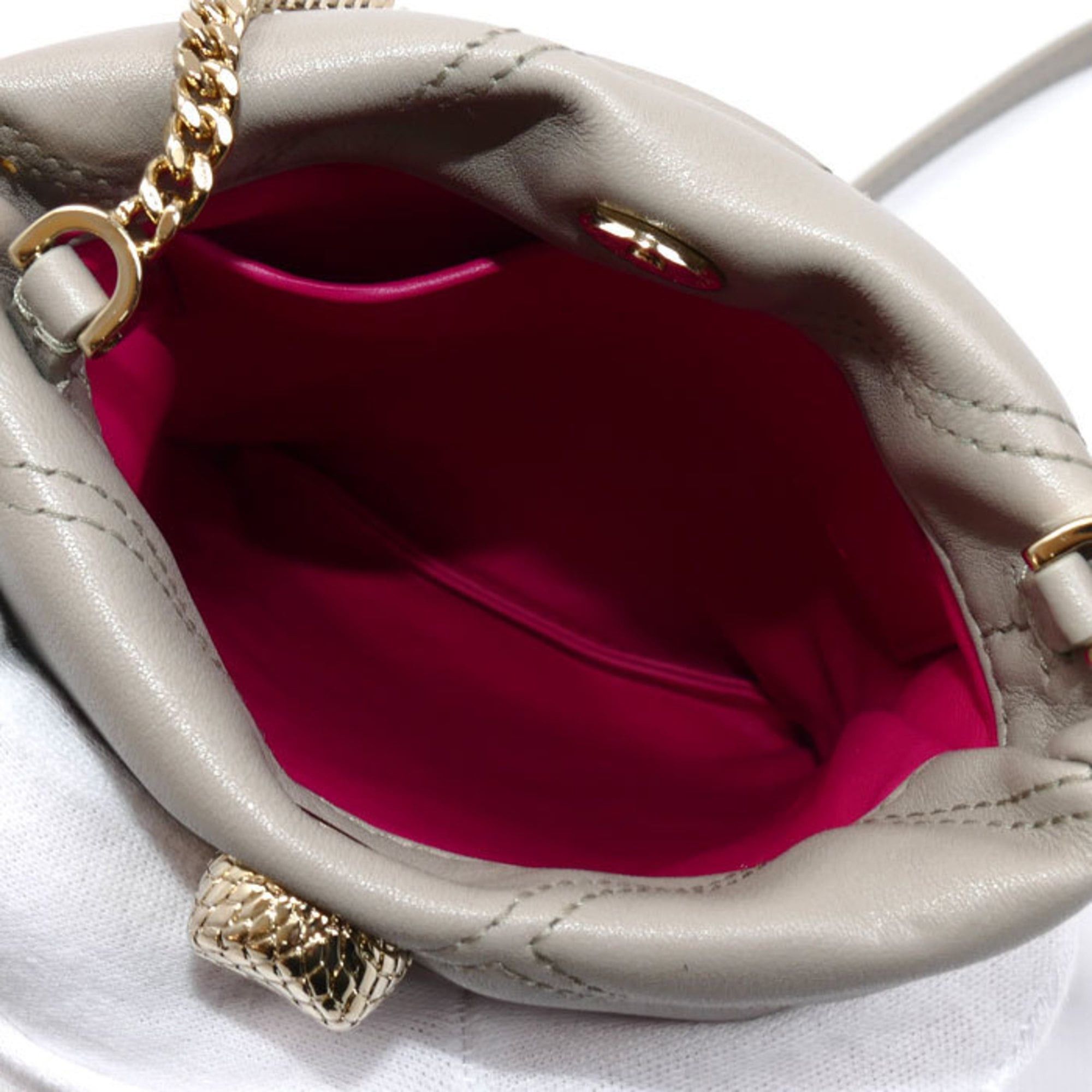 Bvlgari BVLGARI Bulgari Serpenti Shoulder Bag, Gray, 291812, Smartphone Case, Women's Size ONE SIZE - 4 Thumbnail