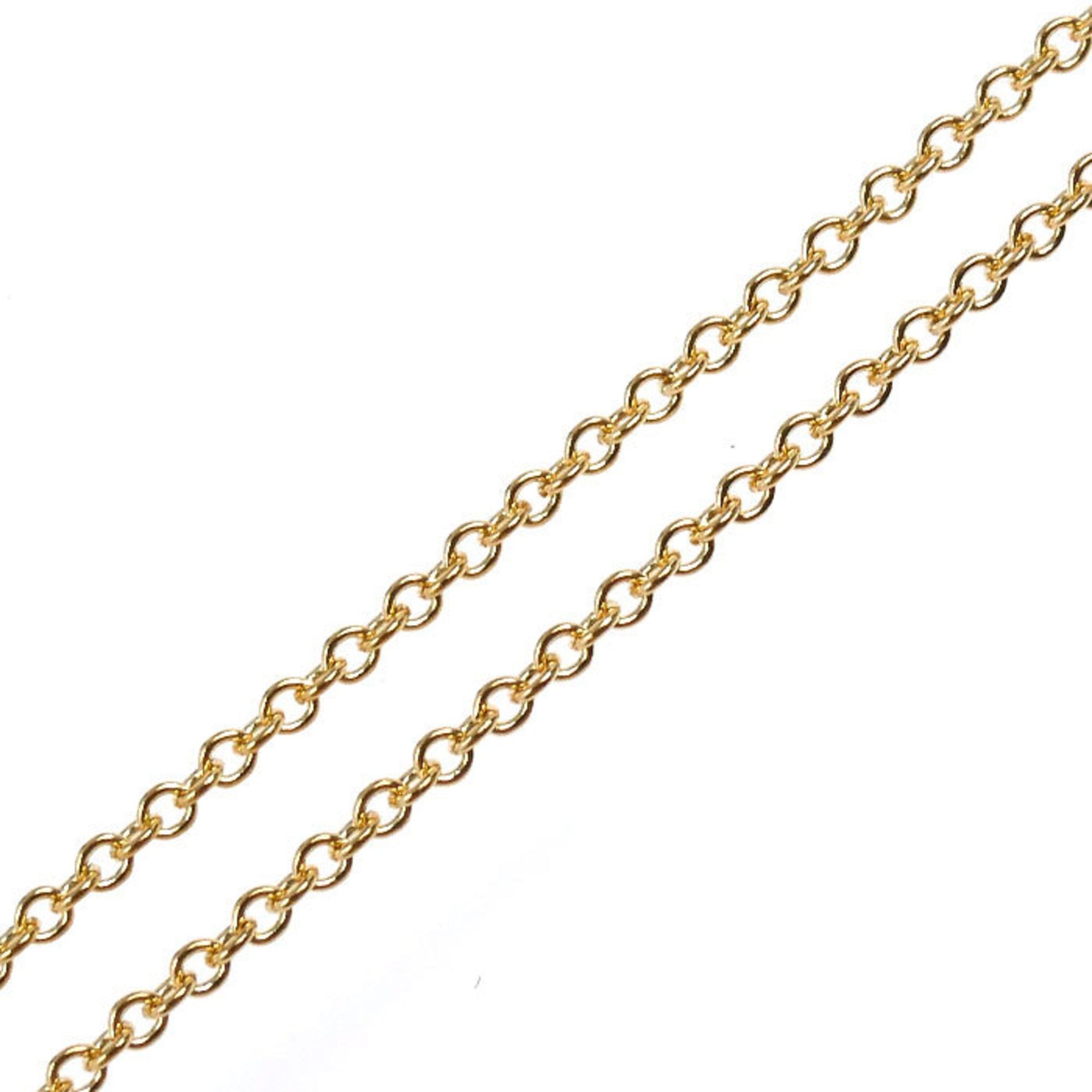 Tiffany & Co. TIFFANY&Co. Tiffany 18KPG Pink Gold Open Heart Necklace 68113660 Diamond 3.0g 41cm Women's Size ONE SIZE - 4 Thumbnail