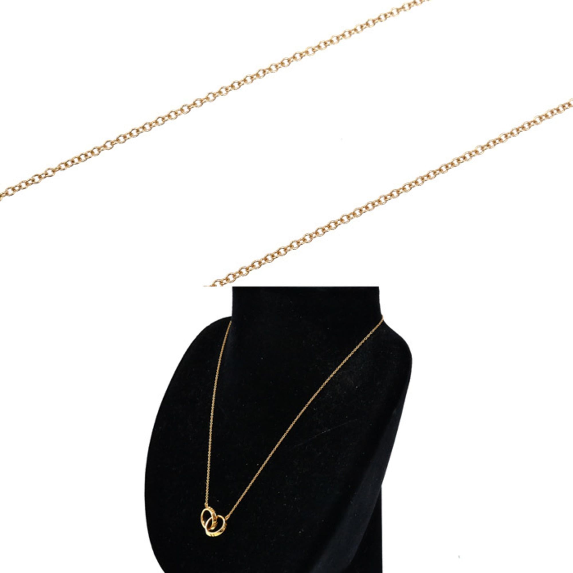 Tiffany & Co. TIFFANY&Co. Tiffany & Co. 18KPG Pink Gold Atlas X Closed Necklace 5.9g 41 46cm Women's Size ONE SIZE - 5 Thumbnail