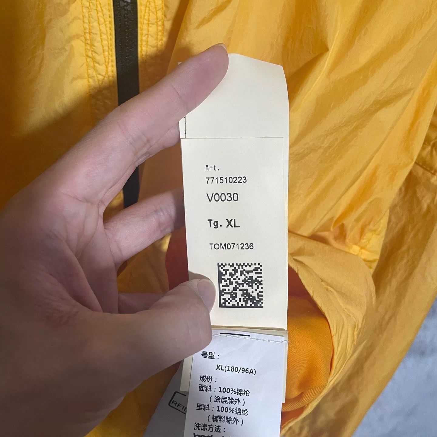 Stone Island Stone Island Yellow Jacket Outerwear Size US XL / EU 56 / 4 - 7 Thumbnail