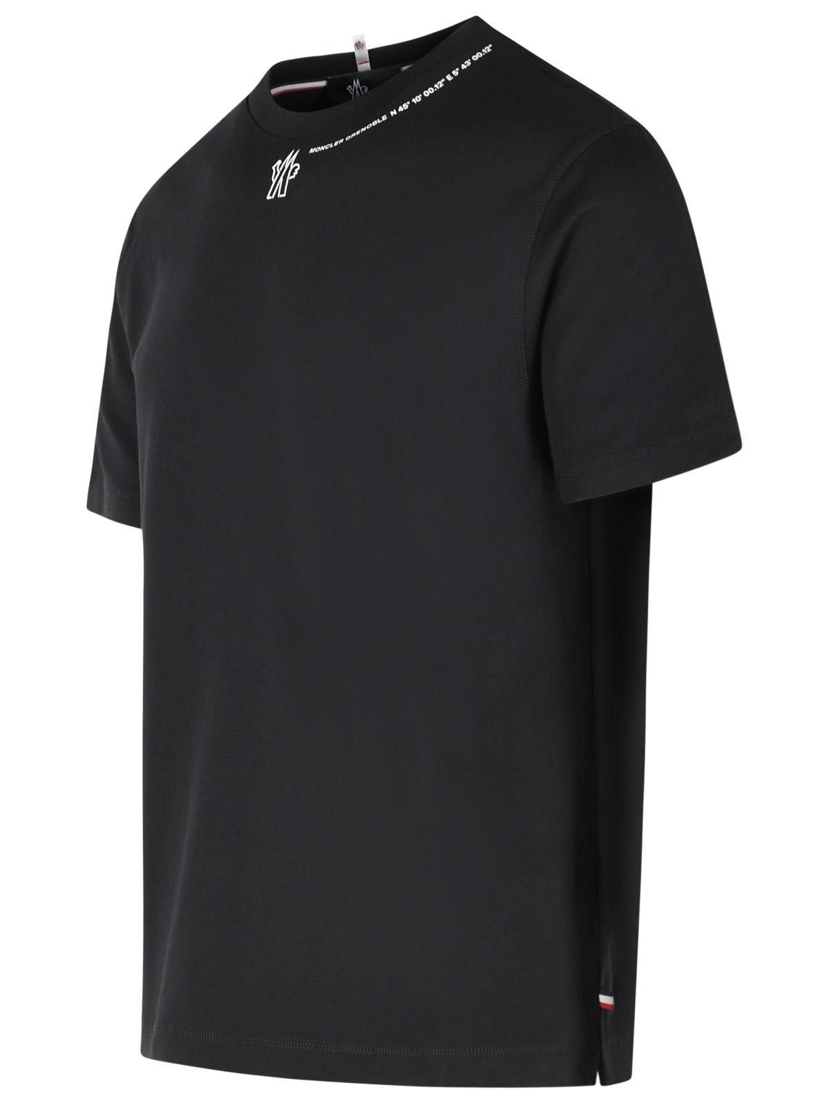 Moncler Grenoble MONCLER GRENOBLE Black Cotton T-Shirt Size US L / EU 52-54 / 3 - 2 Thumbnail