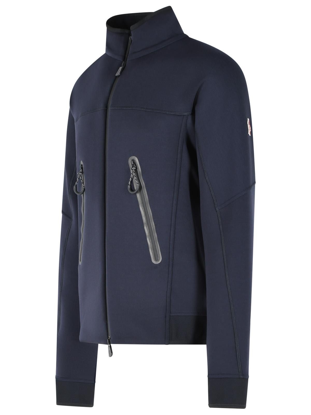 Moncler Grenoble MONCLER GRENOBLE Dark Blue Polyester Blend Logo Sweatshirt With Zip Size US L / EU 52-54 / 3 - 2 Thumbnail
