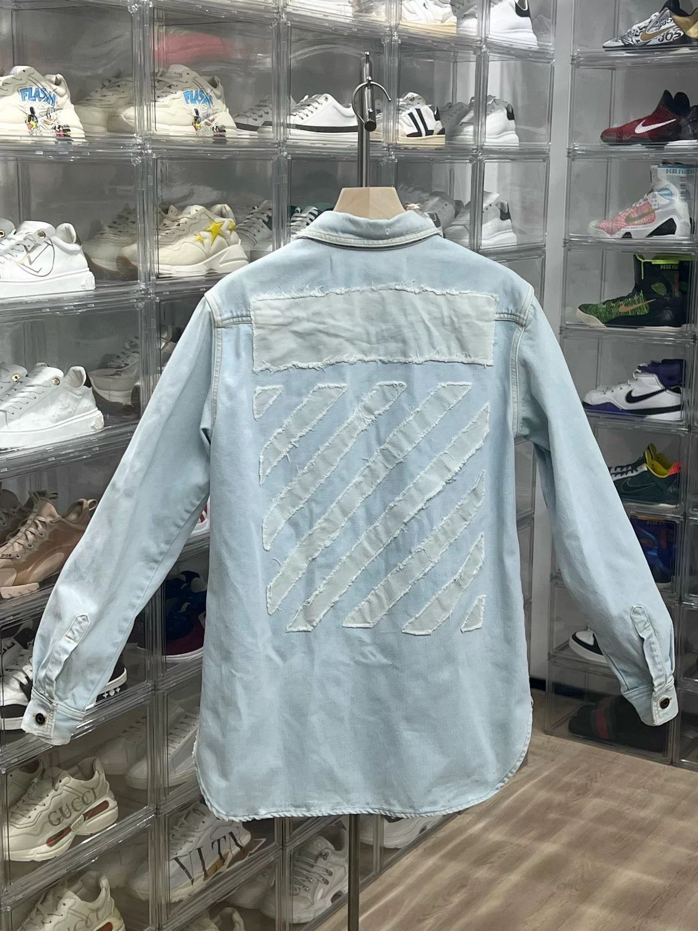 Off-White Off-White White Denim Jacket Outerwear Size US M / EU 48-50 / 2 - 5 Thumbnail