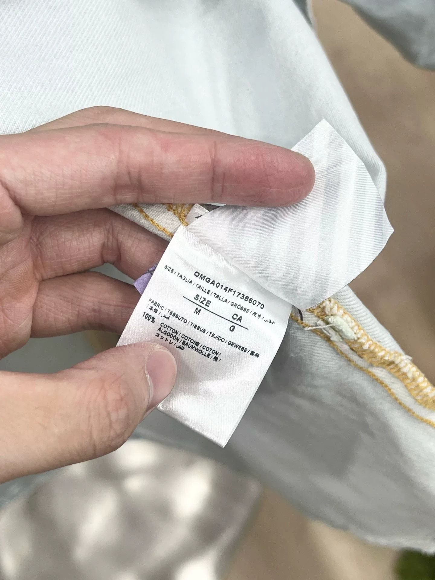 Off-White Off-White White Denim Jacket Outerwear Size US M / EU 48-50 / 2 - 8 Thumbnail