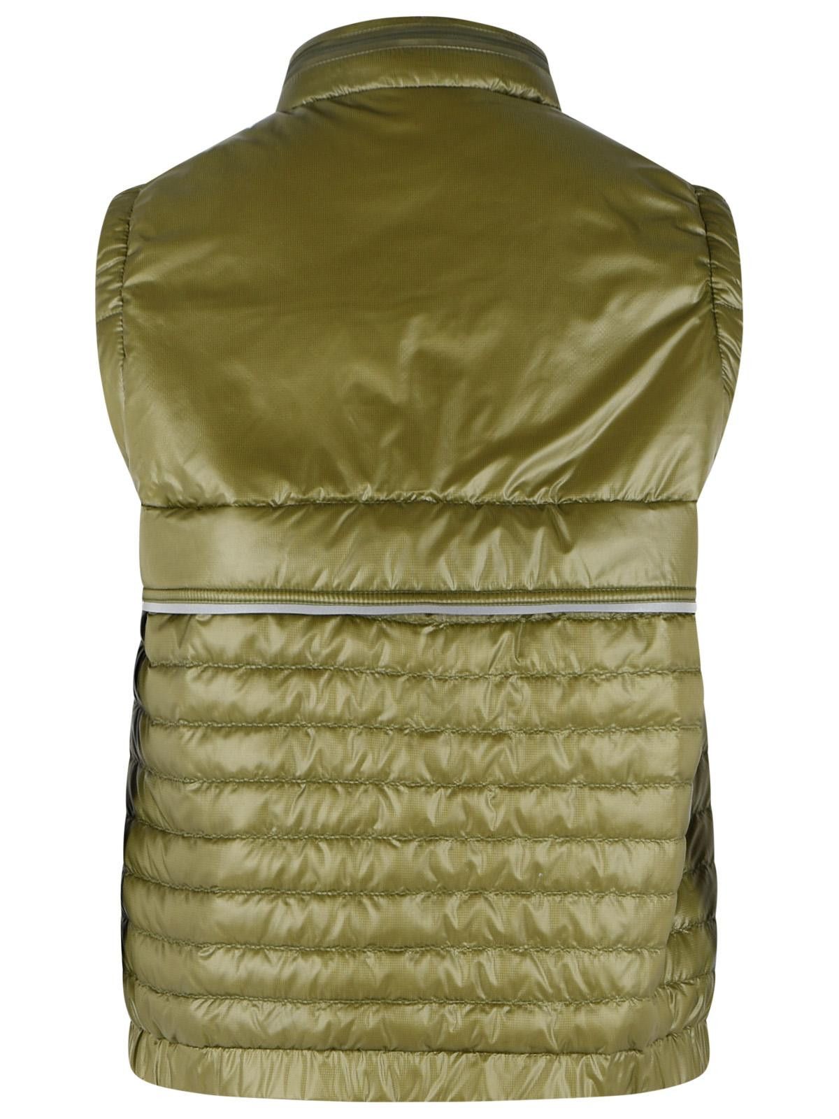 Moncler Grenoble MONCLER GRENOBLE 'Gumiane' Padded Vest With Green Polyamide Hood Size S / US 4 / IT 40 - 3 Thumbnail