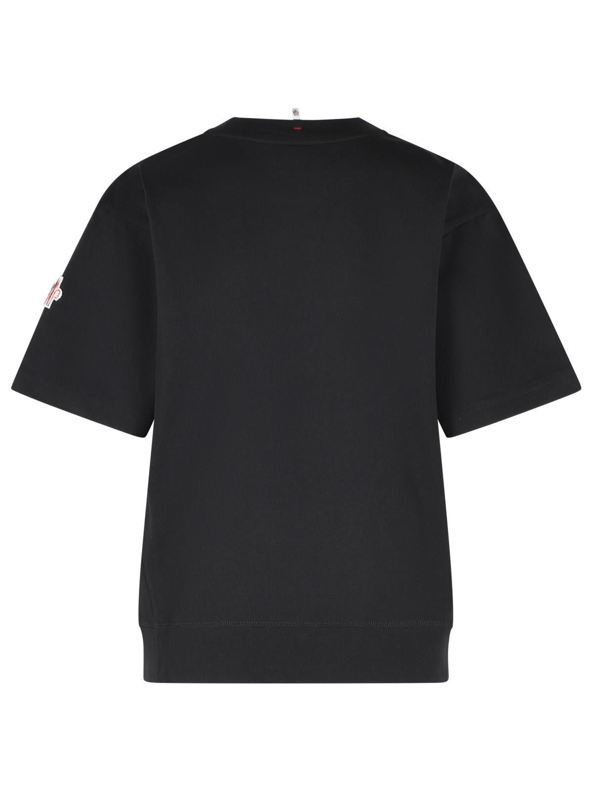 Moncler Grenoble MONCLER GRENOBLE Black Cotton T-Shirt Size XS / US 0-2 / IT 36-38 - 3 Thumbnail