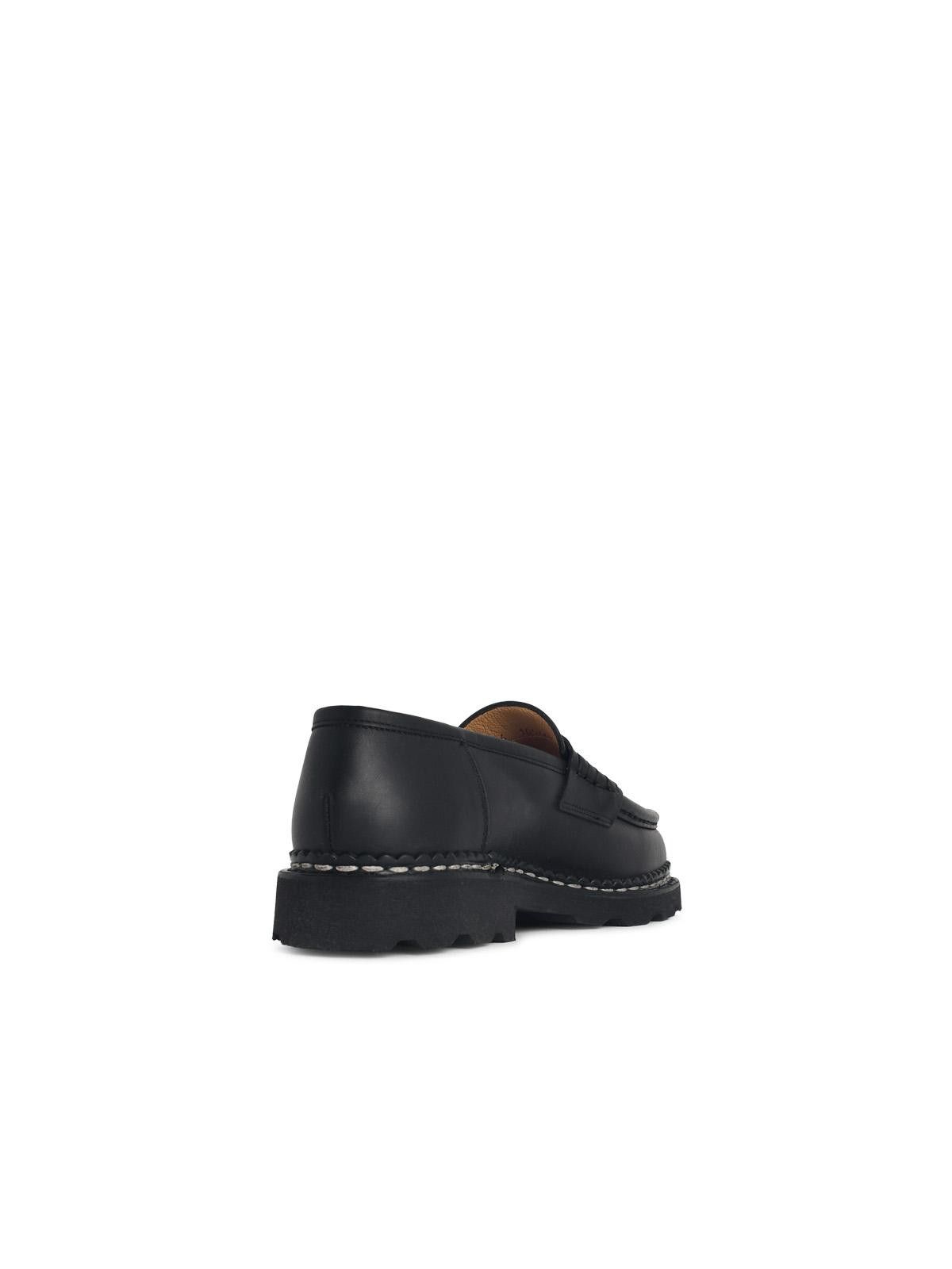 Paraboot PARABOOT 'Reims' Smooth Black Leather Loafers Size US 8 / EU 41 - 3 Thumbnail