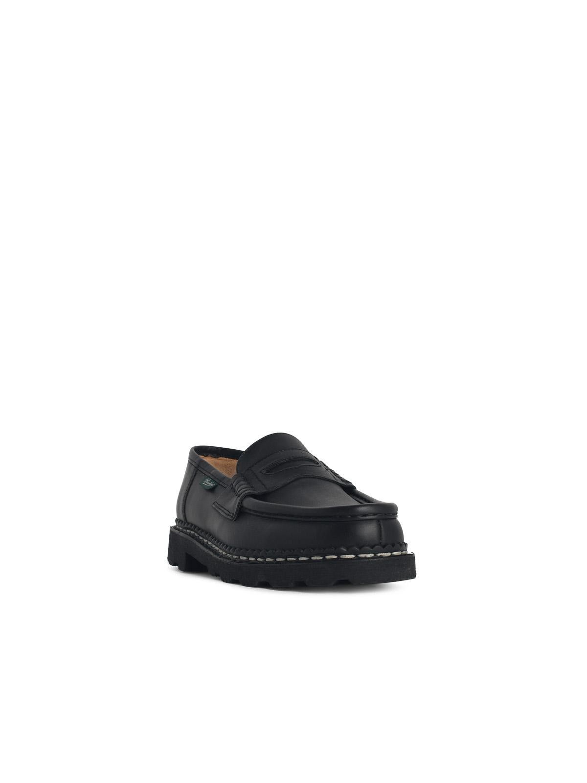 Paraboot PARABOOT 'Reims' Smooth Black Leather Loafers Size US 10.5 / EU 43-44 - 2 Thumbnail