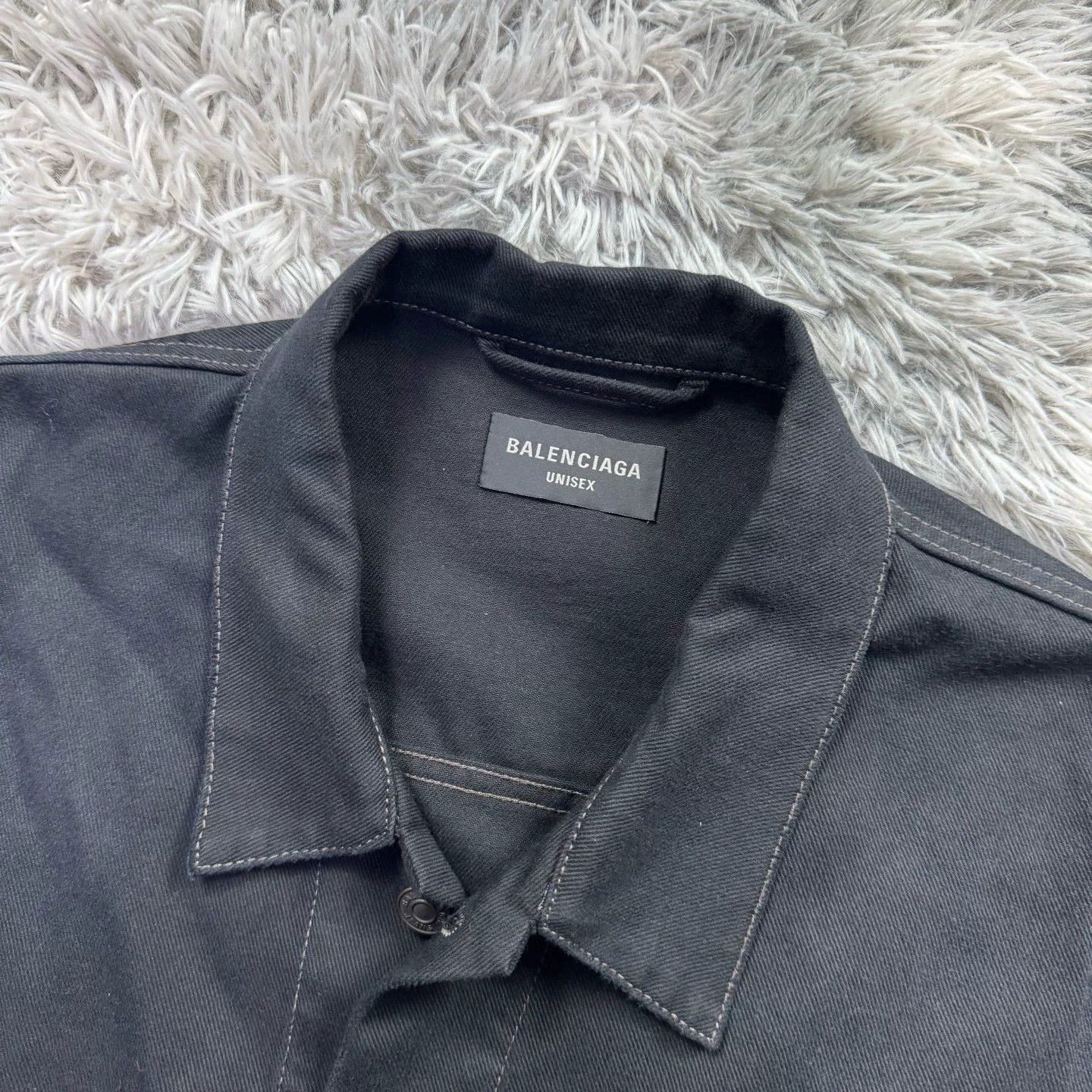 Balenciaga Balenciaga Denim Jacket Outerwear Size US XS / EU 42 / 0 - 2 Thumbnail