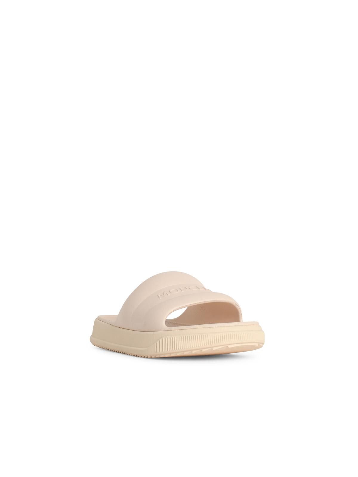 Moncler MONCLER 'Moncler Altive' Ivory White Rubber Slides Size US 8 / IT 38 - 2 Thumbnail