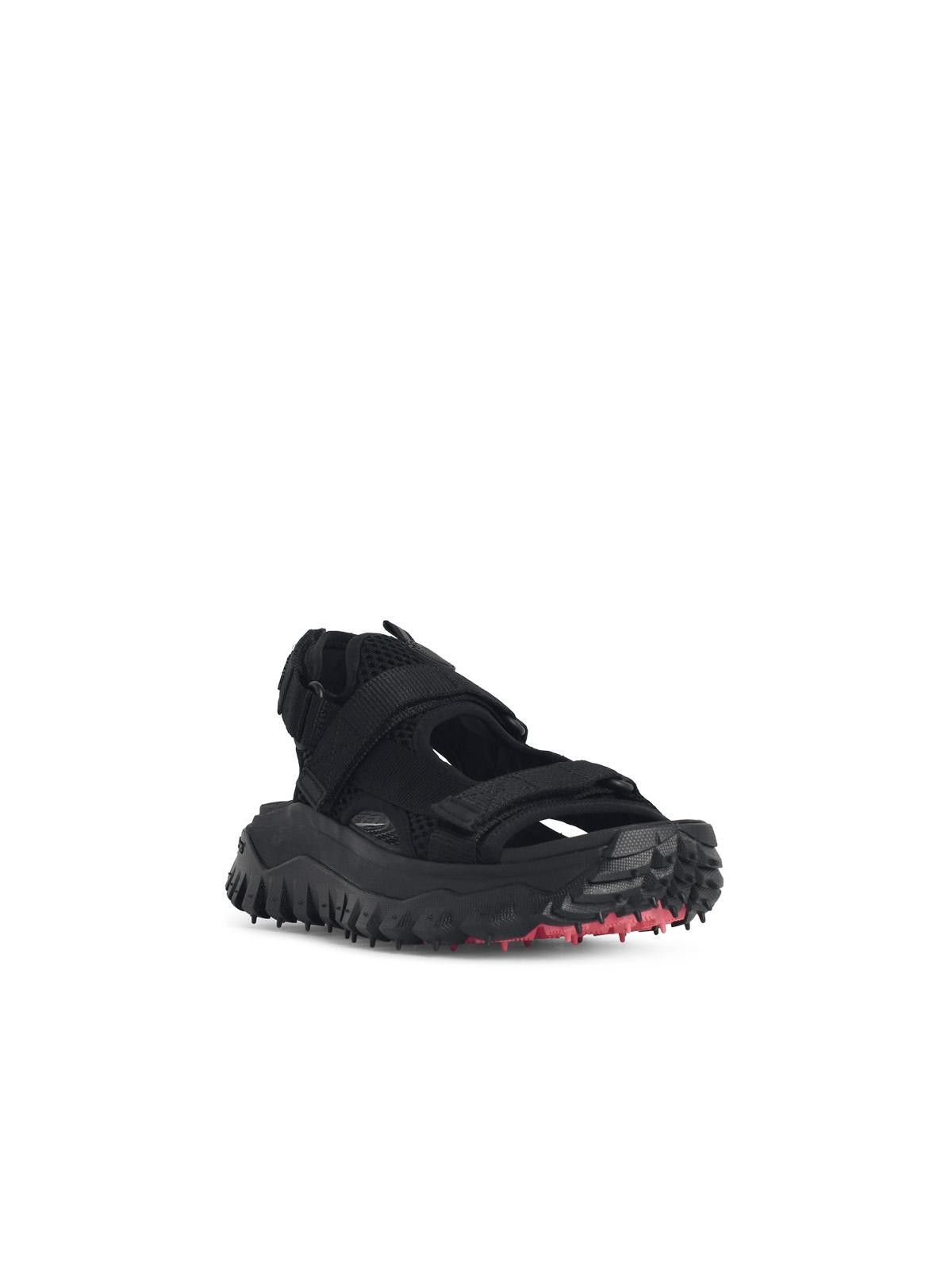 Moncler MONCLER Trailgrip Vela' Black Polyamide Sandals Size US 7 / IT 37 - 2 Thumbnail