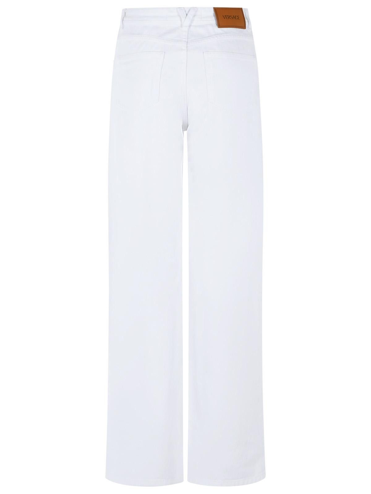Versace VERSACE White Cotton Jeans Size 27" / US 4 / IT 40 - 3 Thumbnail