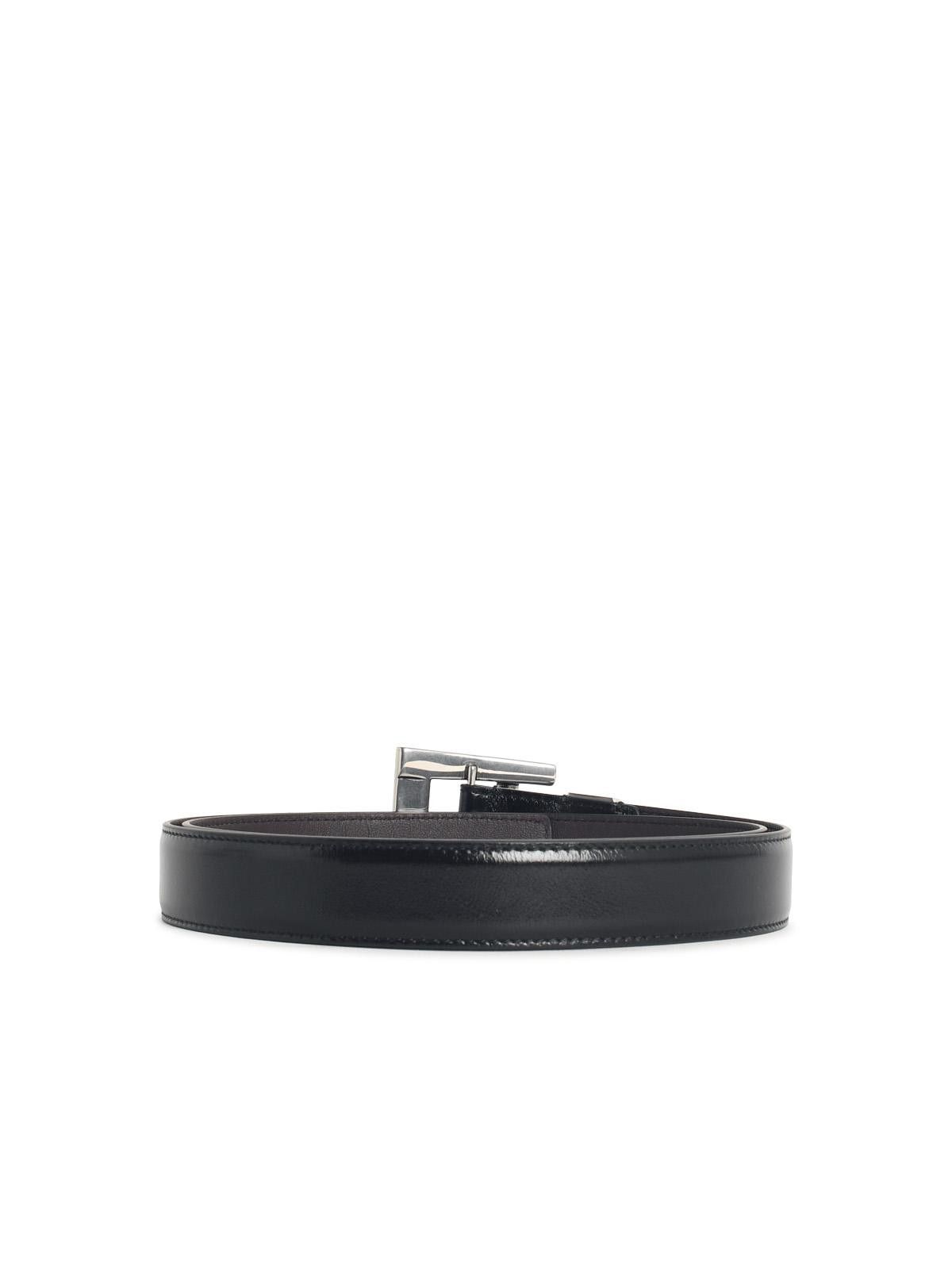 Versace VERSACE Black Leather Belt Size ONE SIZE - 2 Thumbnail