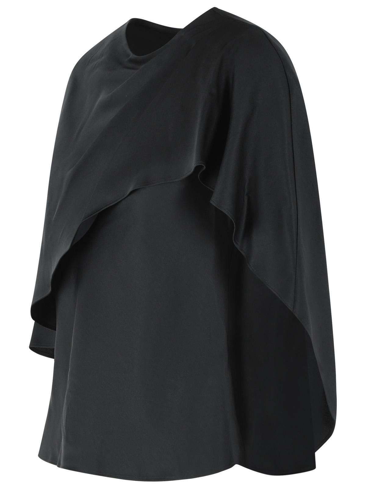 Simkhai SIMKHAI 'Eliora' Black Acetate Blend Blouse Size M / US 6-8 / IT 42-44 - 2 Thumbnail