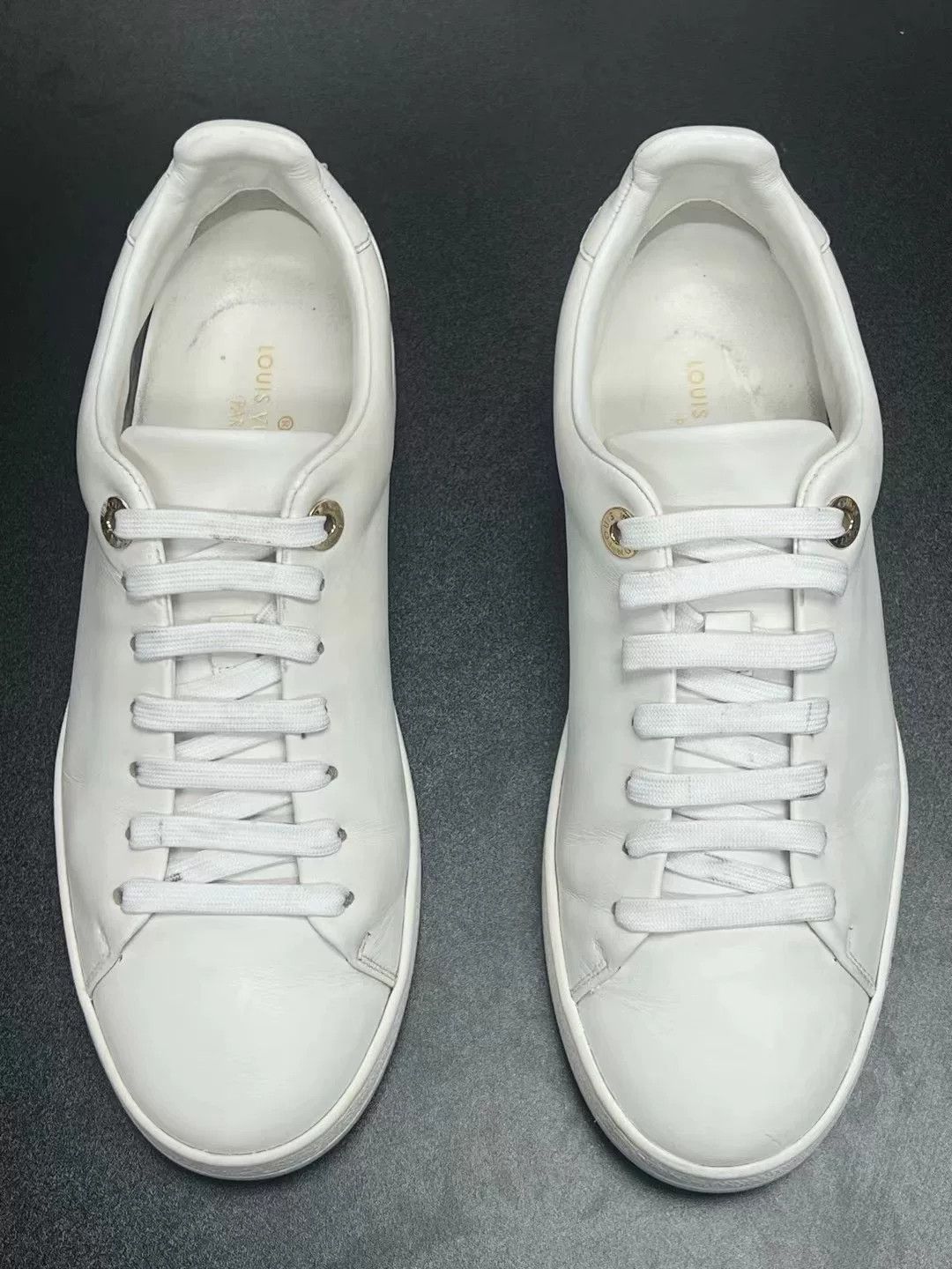 Louis Vuitton Louis Vuitton White Shoes Low Top Size US 10 / EU 43 - 3 Thumbnail