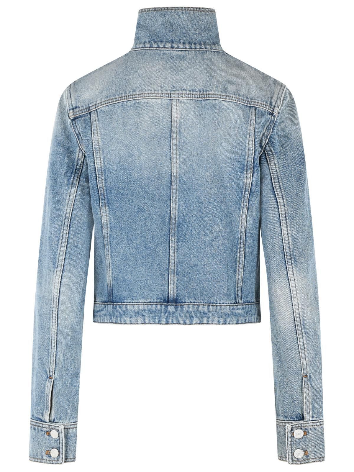 Courreges COURREGES Light Blue Cotton Jacket Size S / US 4 / IT 40 - 3 Thumbnail
