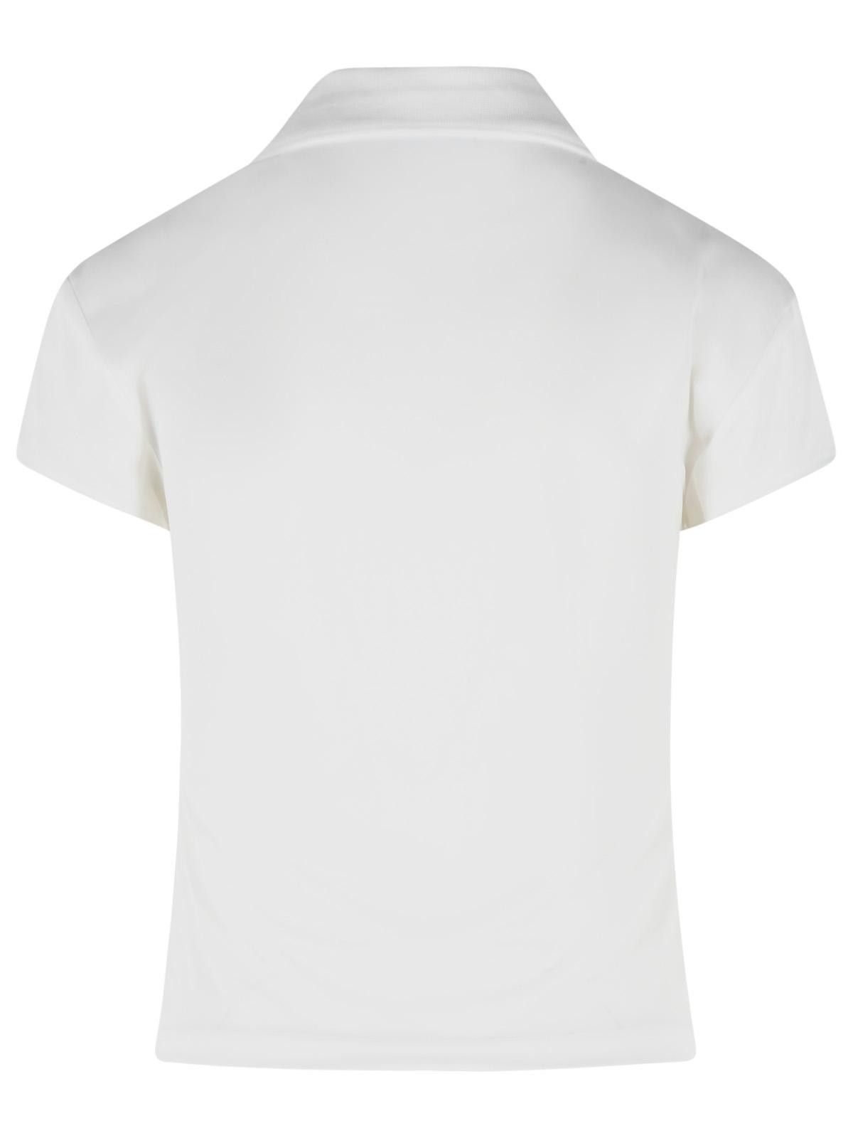 Courreges COURREGES White Polyester Polo Shirt Size XS / US 0-2 / IT 36-38 - 3 Thumbnail