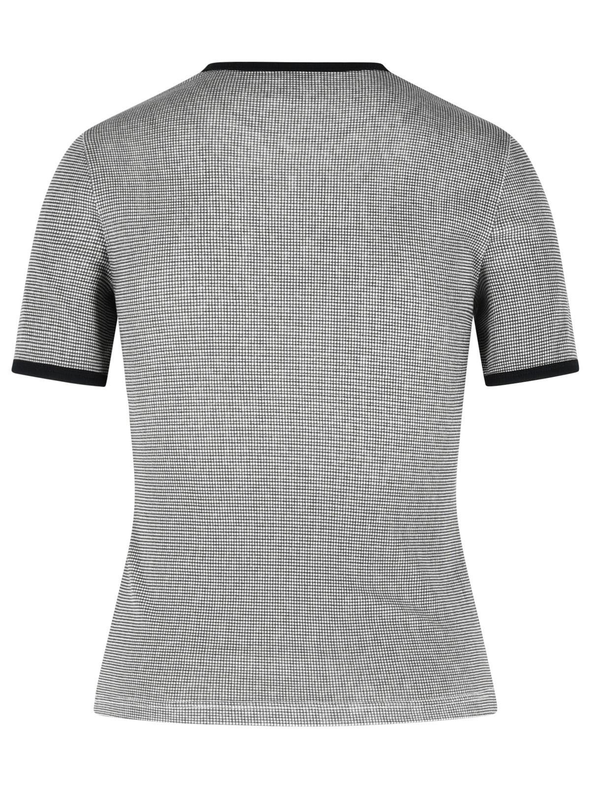 Courreges COURREGES Gray Cotton T-Shirt Size L / US 10 / IT 46 - 3 Thumbnail