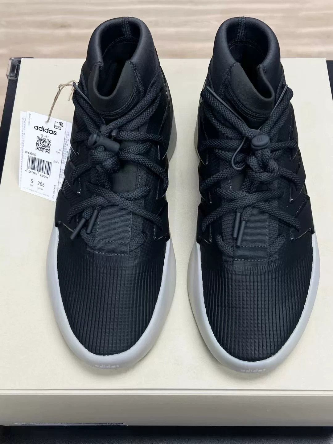 Adidas Adidas Black Designer Casual Streetwear Size US 10 / EU 43 - 3 Thumbnail