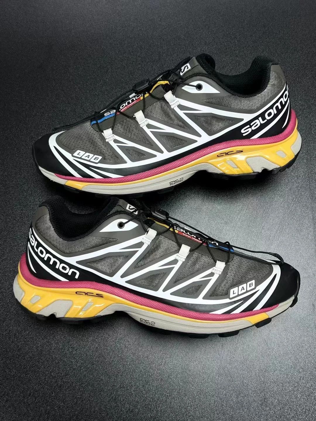 Salomon Salomon Gray Running Shoes Low Top Size US 10 / EU 43 - 5 Thumbnail