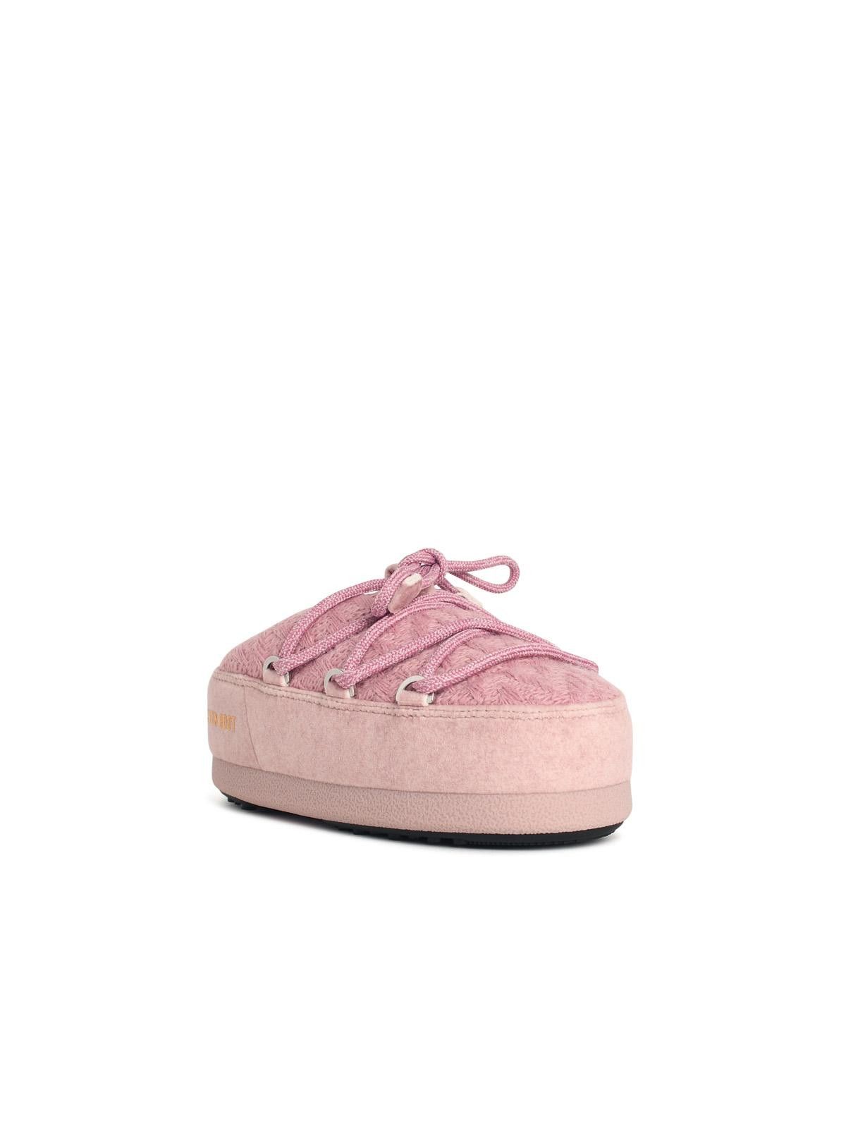 Moon Boot MOONBOOT 'Evx' Pink Wool Blend Knit Mules Size US 7 / IT 37 - 2 Thumbnail
