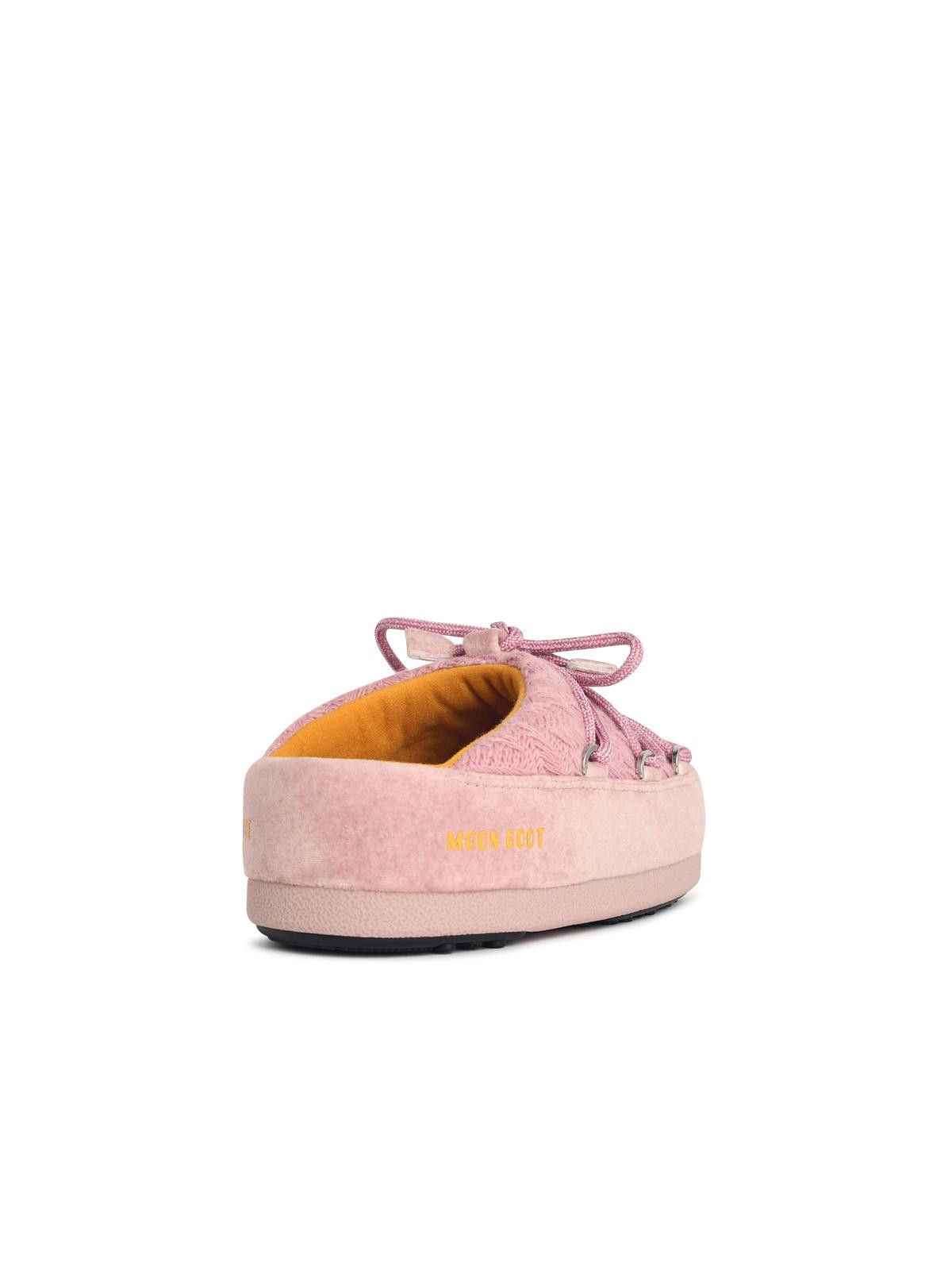 Moon Boot MOONBOOT 'Evx' Pink Wool Blend Knit Mules Size US 7 / IT 37 - 3 Thumbnail