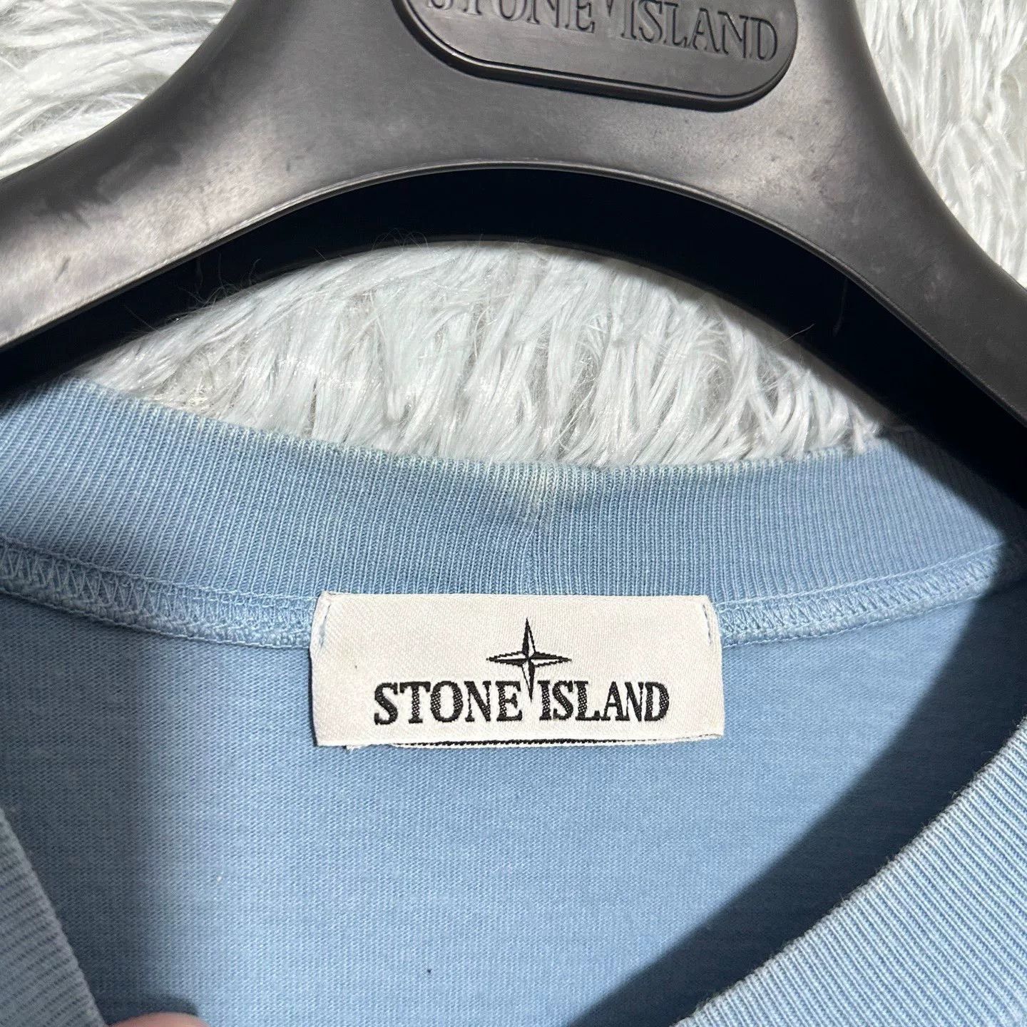 Stone Island Stone Island Blue Crewneck Designer Size US L / EU 52-54 / 3 - 4 Thumbnail