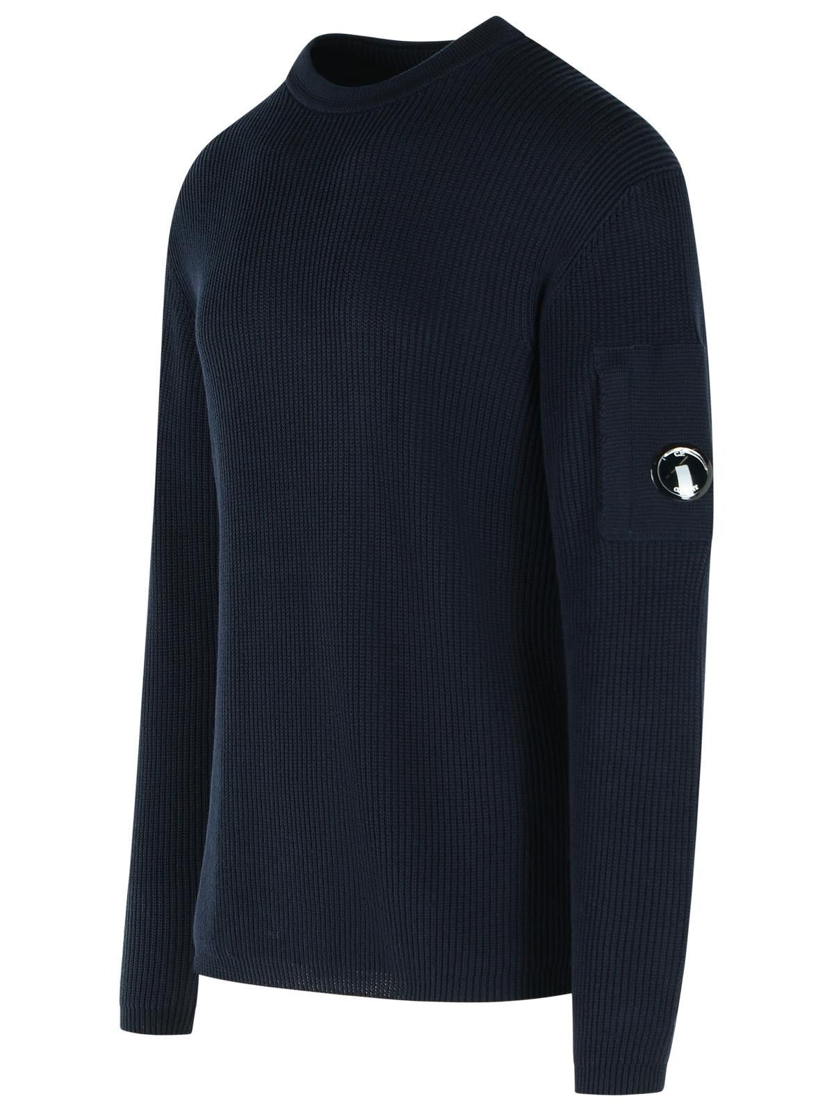 C.P. Company C.P. COMPANY Blue Cotton Sweater Size US L / EU 52-54 / 3 - 2 Thumbnail