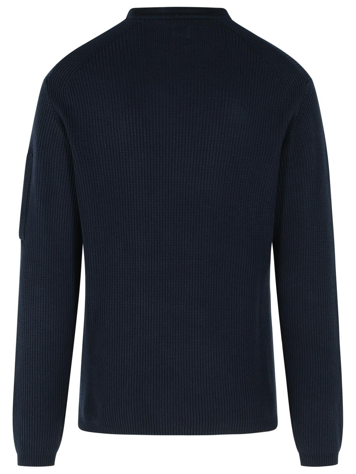 C.P. Company C.P. COMPANY Blue Cotton Sweater Size US L / EU 52-54 / 3 - 3 Thumbnail