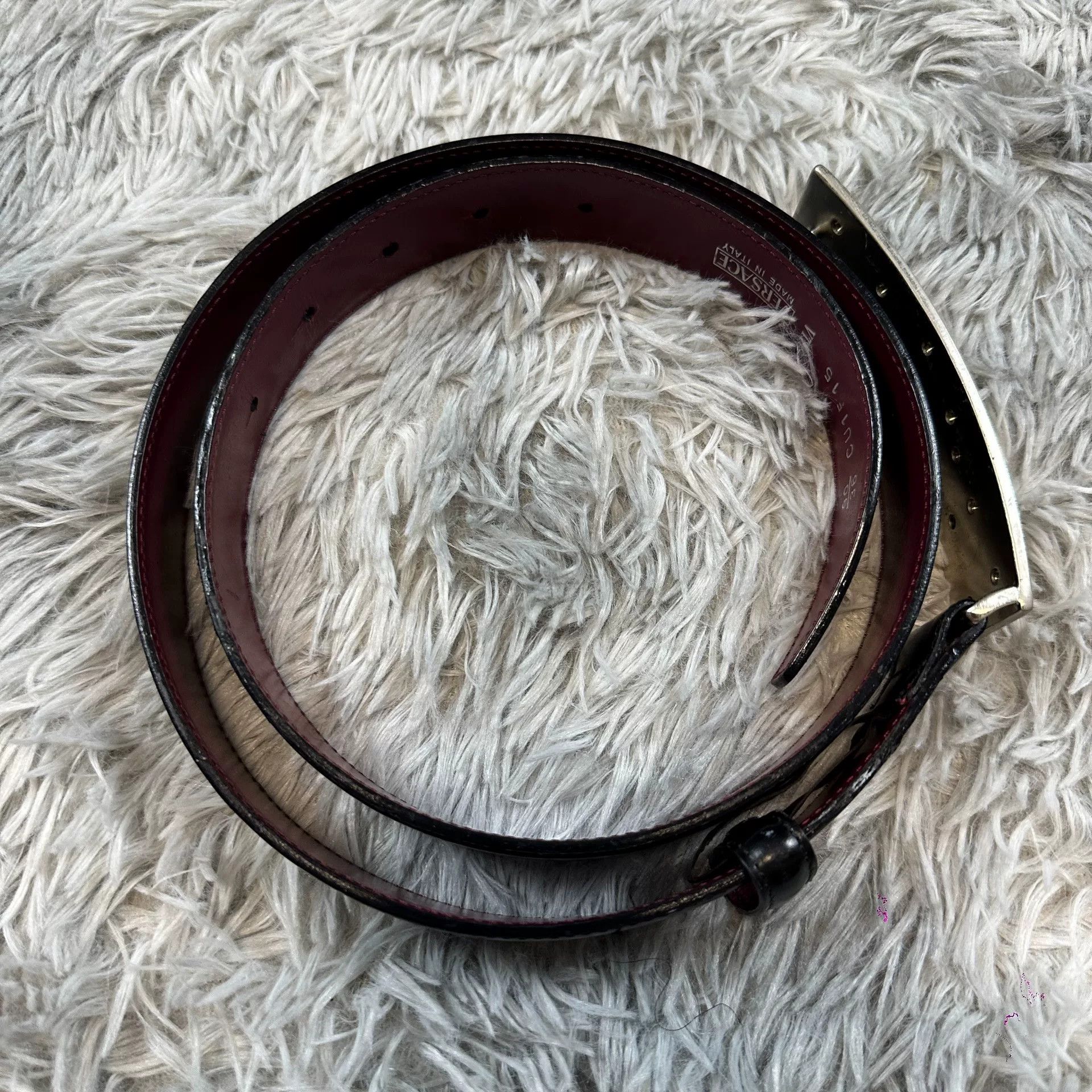 Versace Versace Leather Belt Designer Casual Size ONE SIZE - 7 Thumbnail