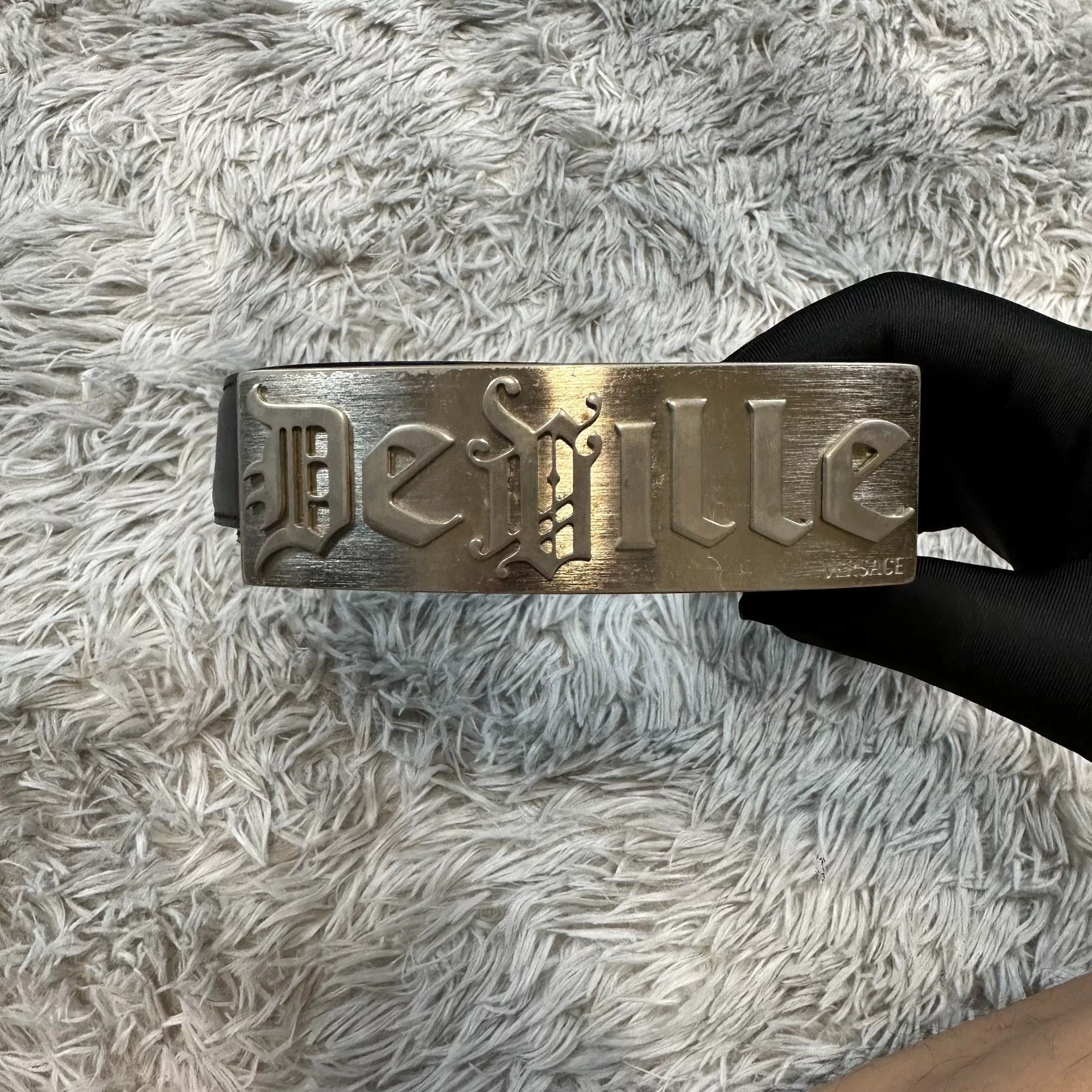 Versace Versace Leather Belt Designer Casual Size ONE SIZE - 2 Thumbnail