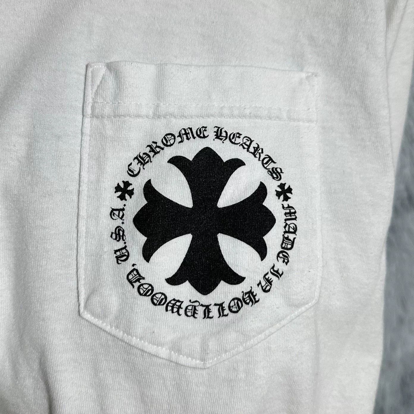 Chrome Hearts Chrome Hearts White Long Sleeve Tee Size US S / EU 44-46 / 1 - 4 Thumbnail