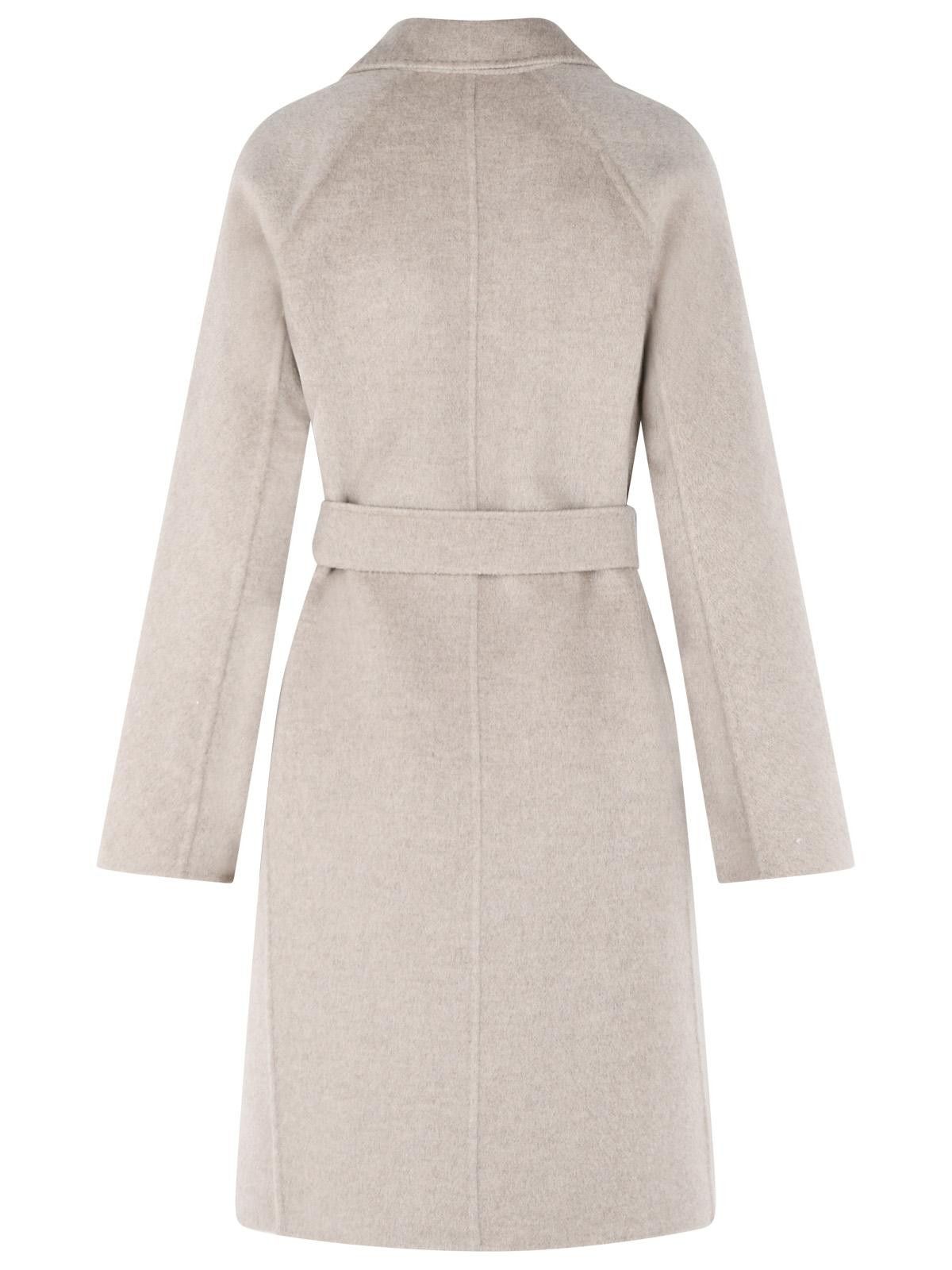 Max Mara MAX MARA 'Aceri' Sand Cachemire Wrap Coat Size M / US 6-8 / IT 42-44 - 3 Thumbnail