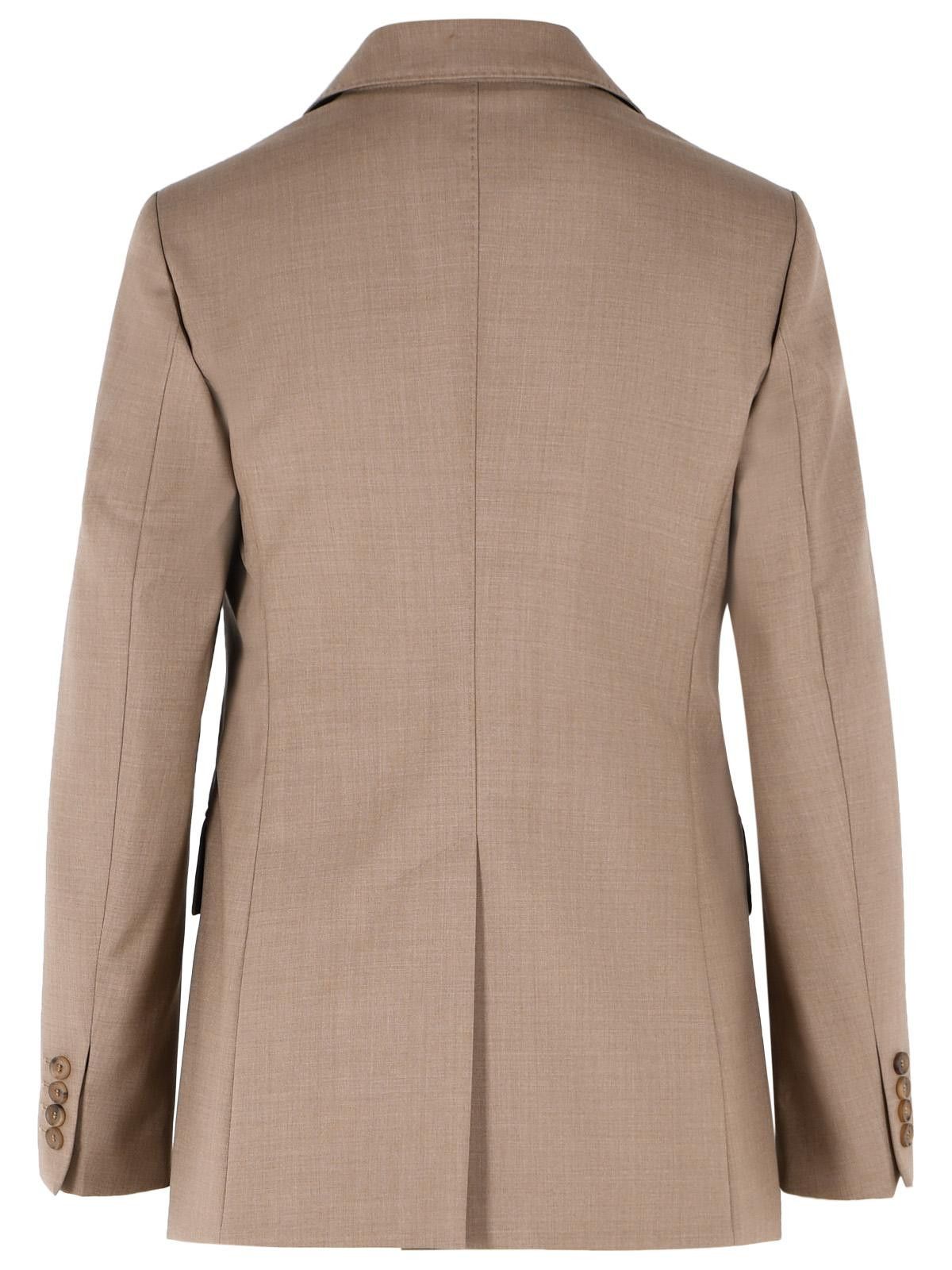 Max Mara MAX MARA 'Circense' Single-Breasted Blazer In Hazelnut Virgin Wool Tela Size S / US 4 / IT 40 - 3 Thumbnail