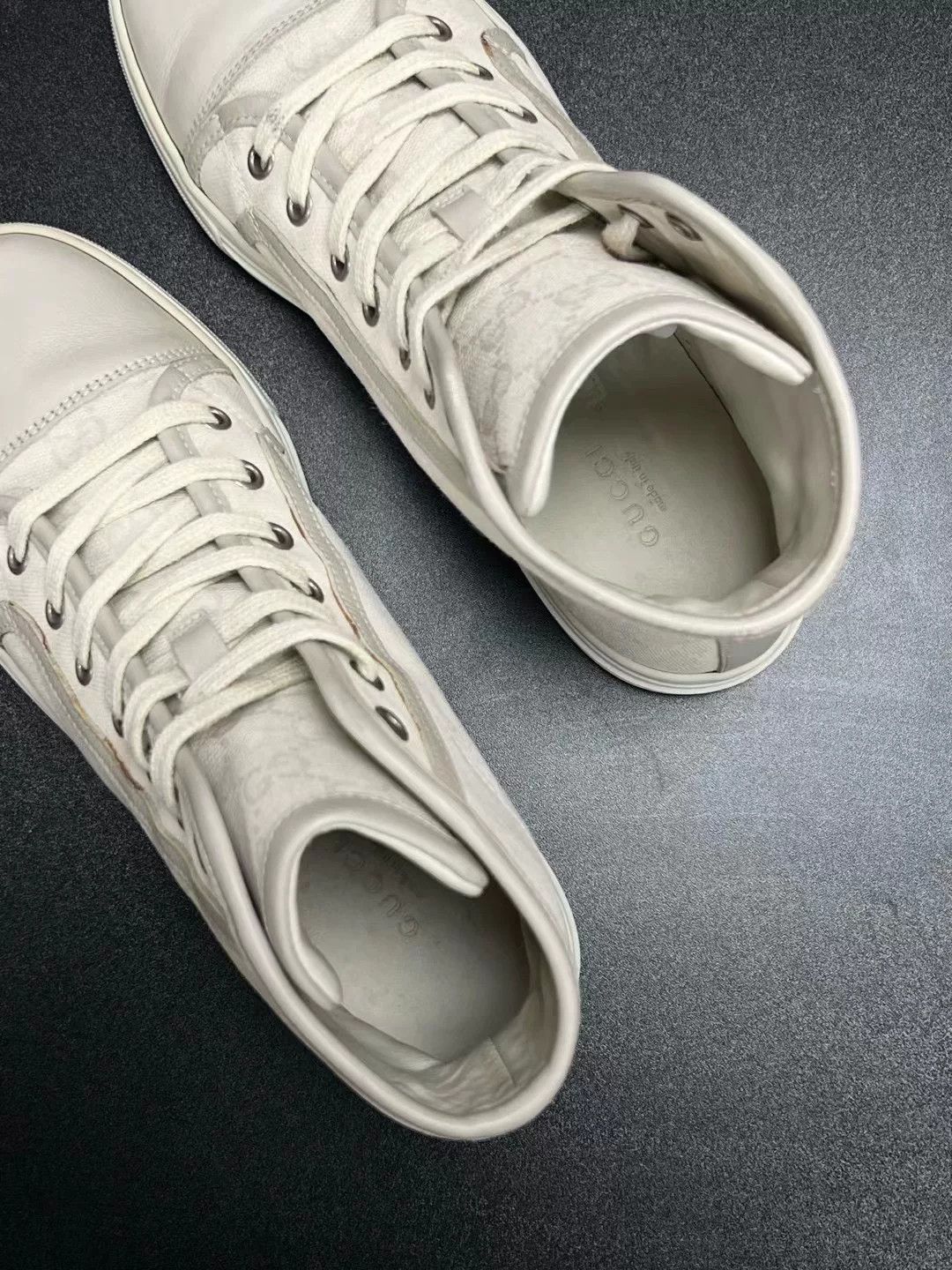 Gucci Gucci White Shoes Low Top High Top Size US 10 / EU 43 - 4 Thumbnail