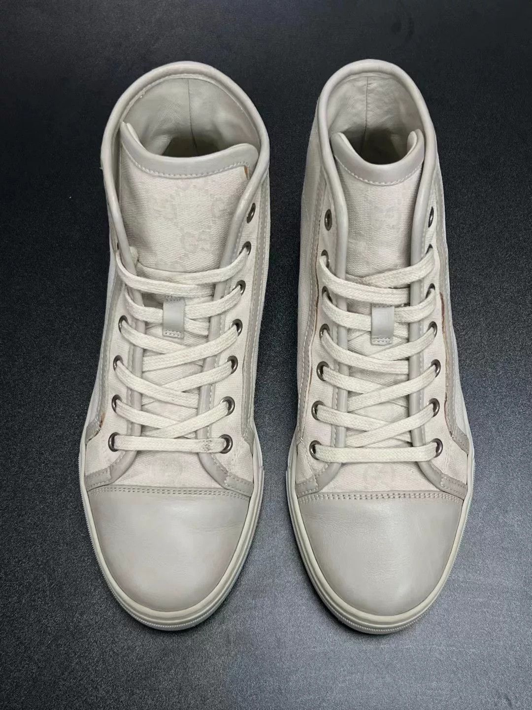 Gucci Gucci White Shoes Low Top High Top Size US 10 / EU 43 - 3 Thumbnail