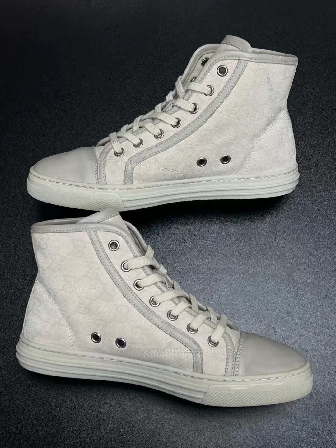 Gucci Gucci White Shoes Low Top High Top Size US 10 / EU 43 - 6 Thumbnail