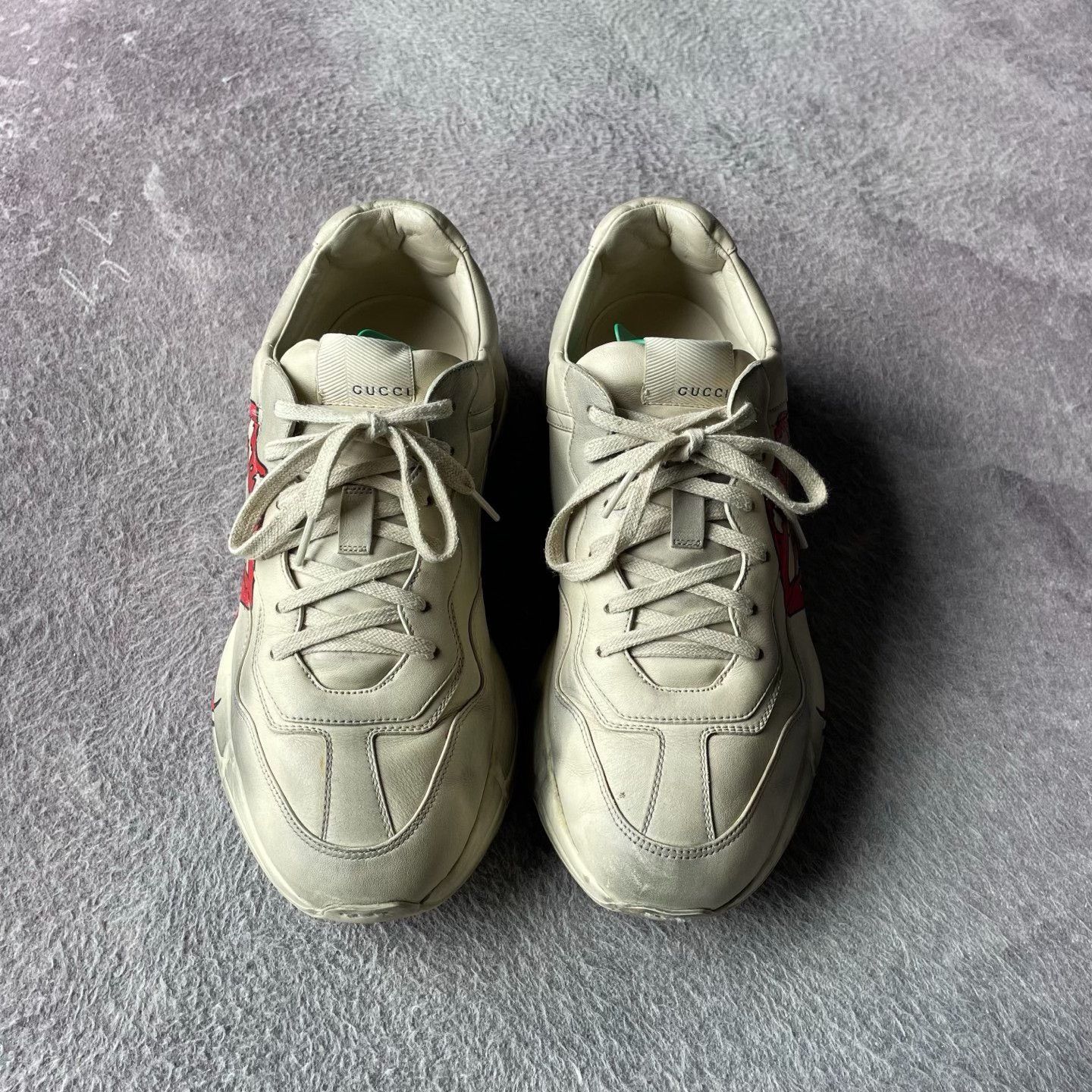 Gucci Gucci Red Lowtop Sneakers L Men Size US 10 / EU 43 - 2 Thumbnail