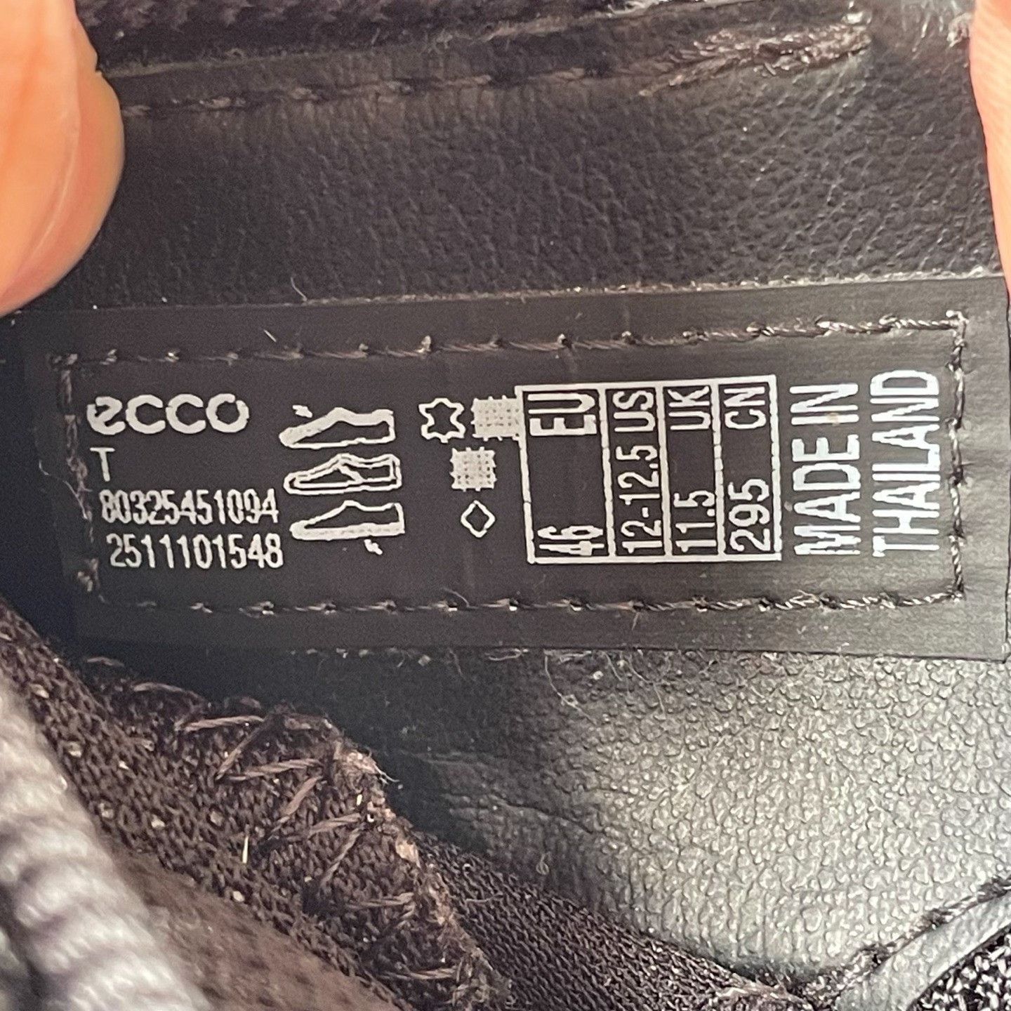 Ecco ECCO Black Lowtop Sneakers 46 Men Size US 12 / EU 45 - 5 Thumbnail