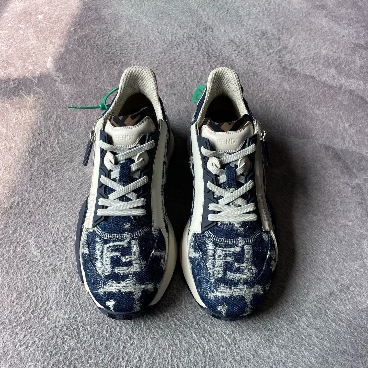 Fendi Fendi Blue Lowtop Sneakers 43 Men Size US 10 / EU 43 - 2 Thumbnail