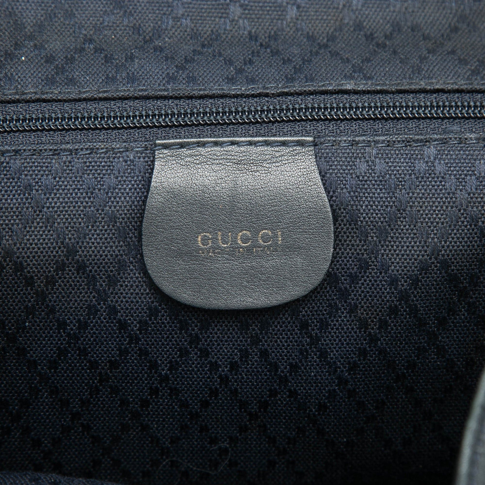Gucci Calfskin Bamboo Drawstring Backpack Size ONE SIZE - 5 Thumbnail