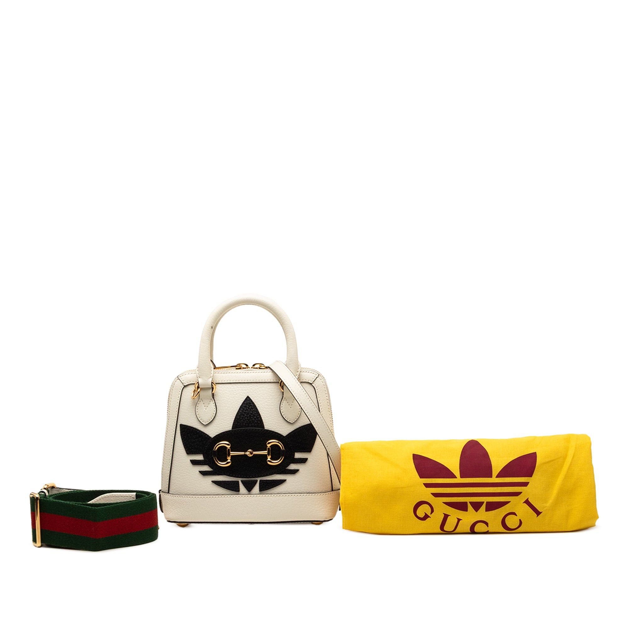 Gucci Adidas Mini Leather Horsebit 1955 Top Handle Bag Size ONE SIZE - 9 Thumbnail