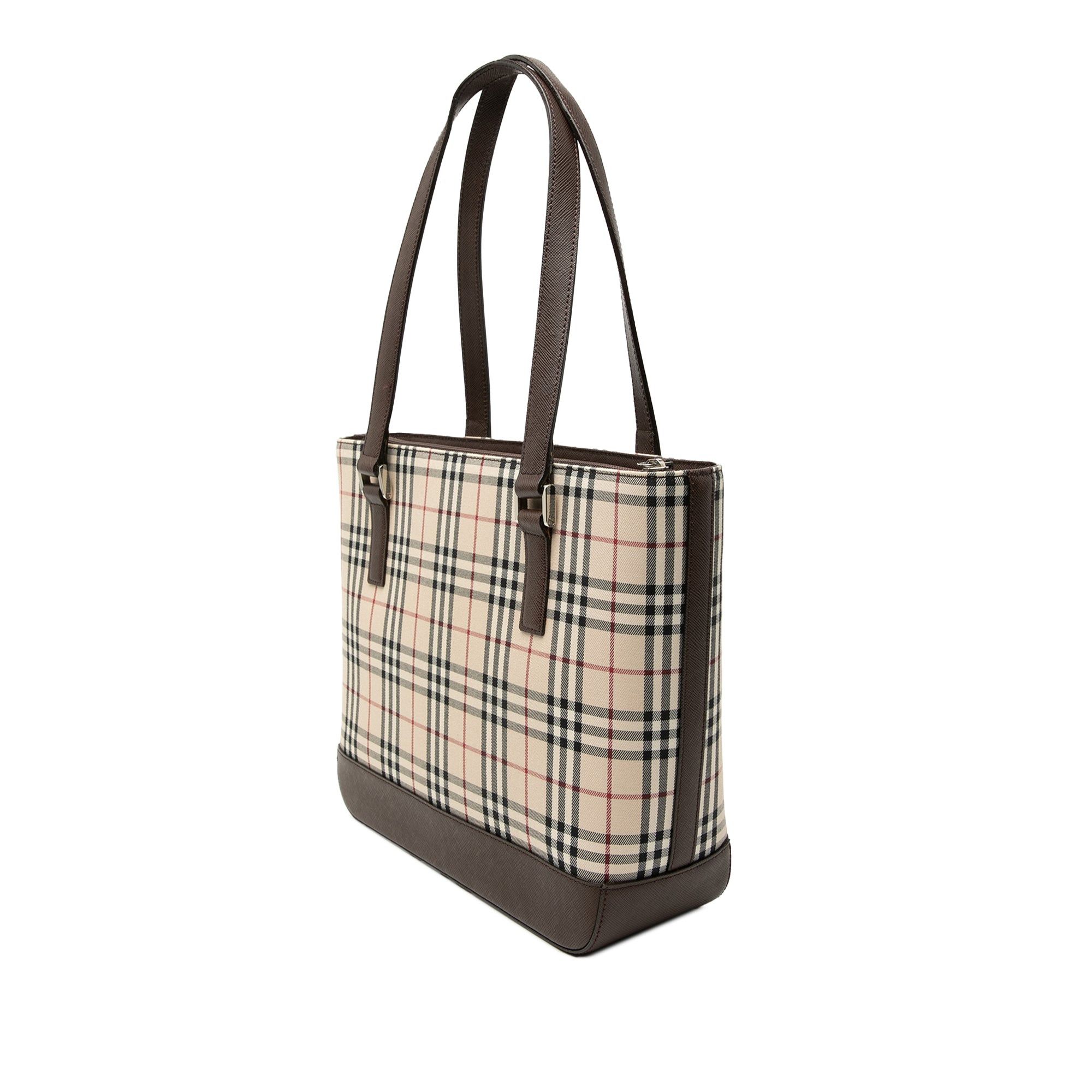 Burberry House Check Canvas Tote Size ONE SIZE - 2 Thumbnail